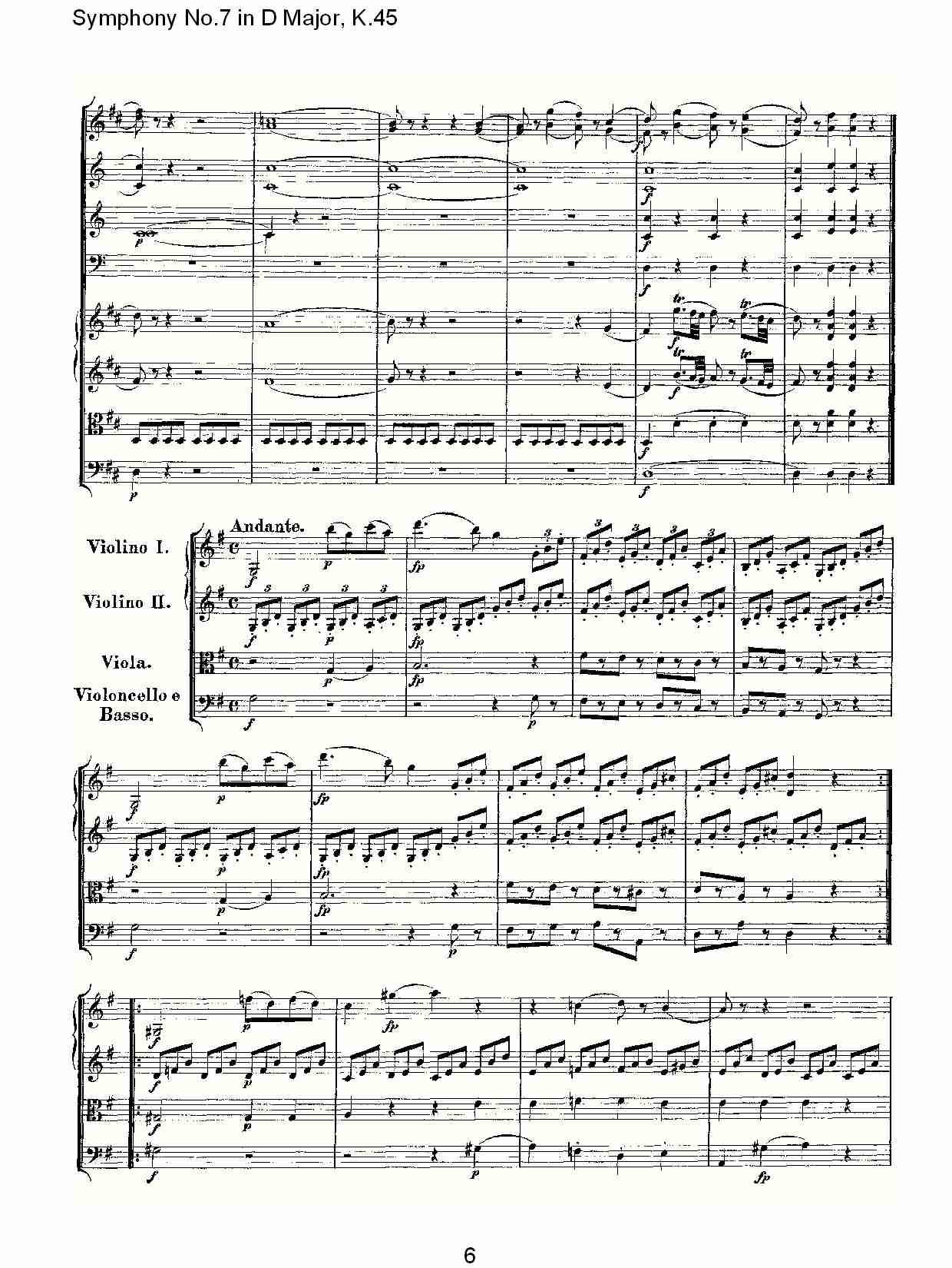 D大调第七交响曲K.45(一)总谱（图6）