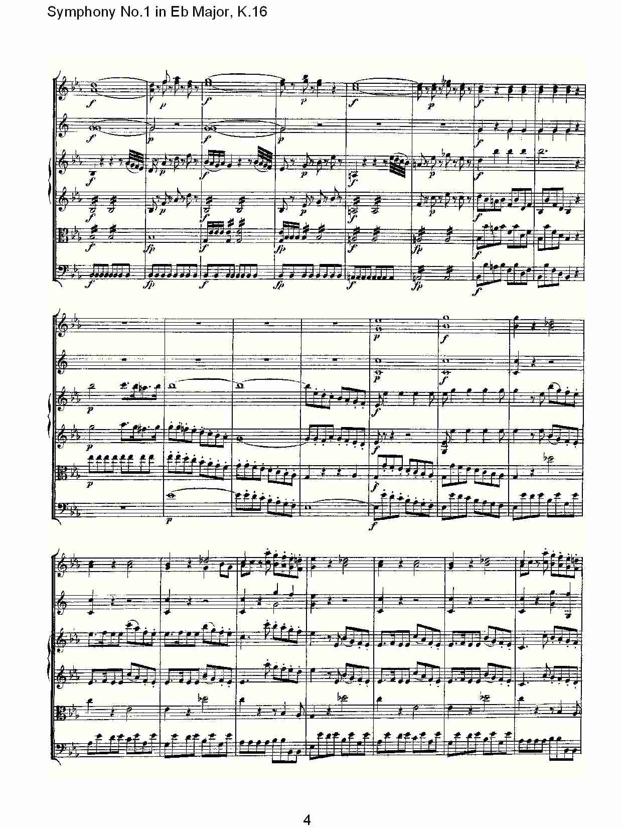 Symphony No.1 in Eb Major, K.16(Eb大调第一交响曲K.16)总谱（图4）