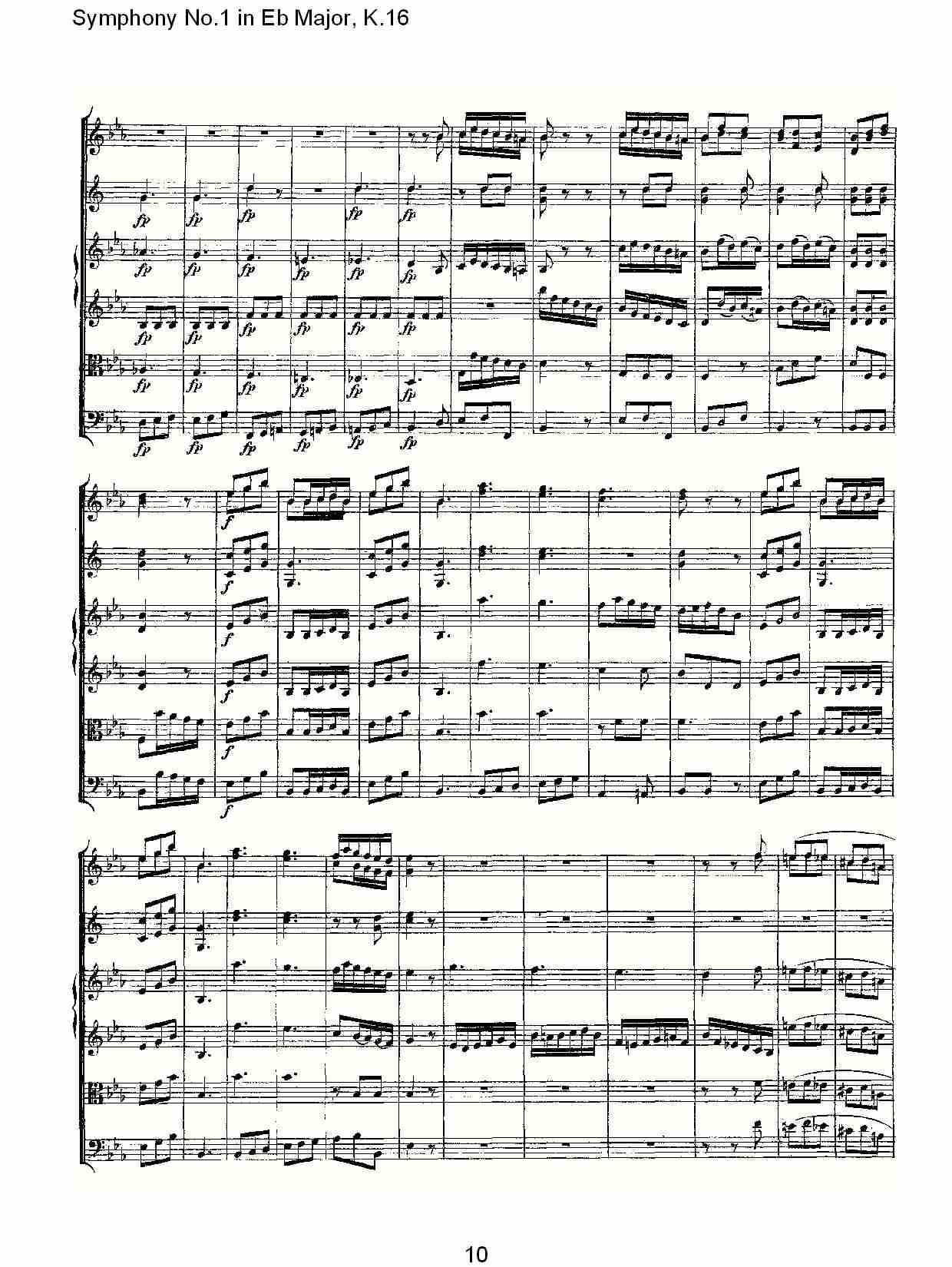Symphony No.1 in Eb Major, K.16(Eb大调第一交响曲K.16)总谱（图10）