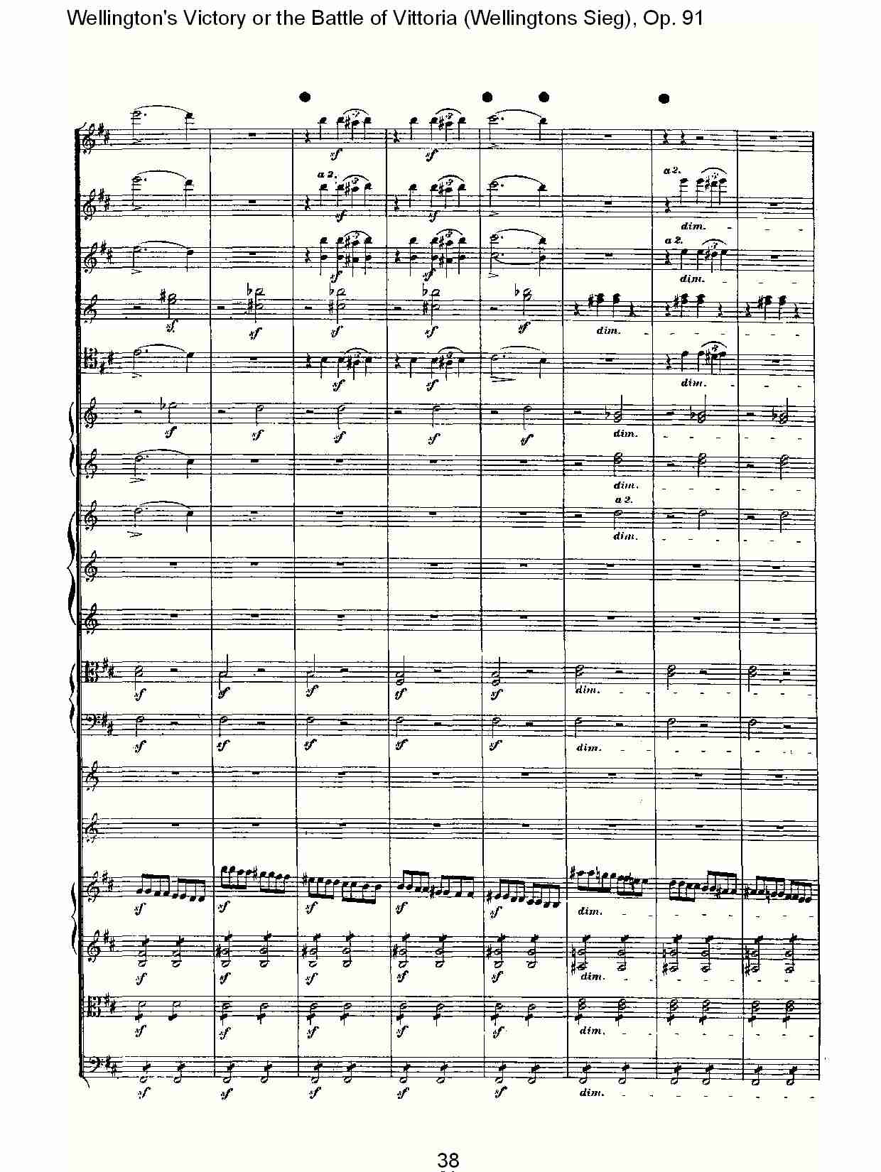 (Wellingtons Sieg), Op.91(第一乐章)(四)总谱（图9）