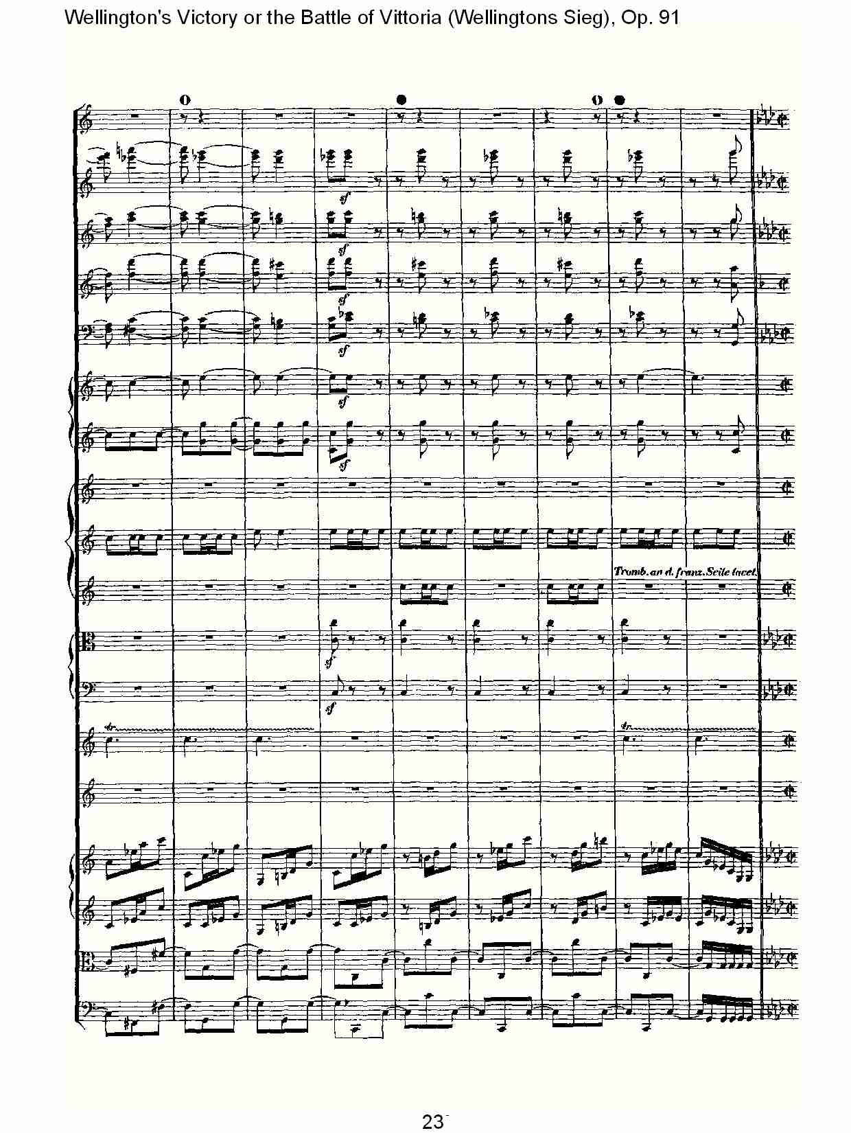 (Wellingtons Sieg), Op.91(第一乐章)(三)总谱（图3）