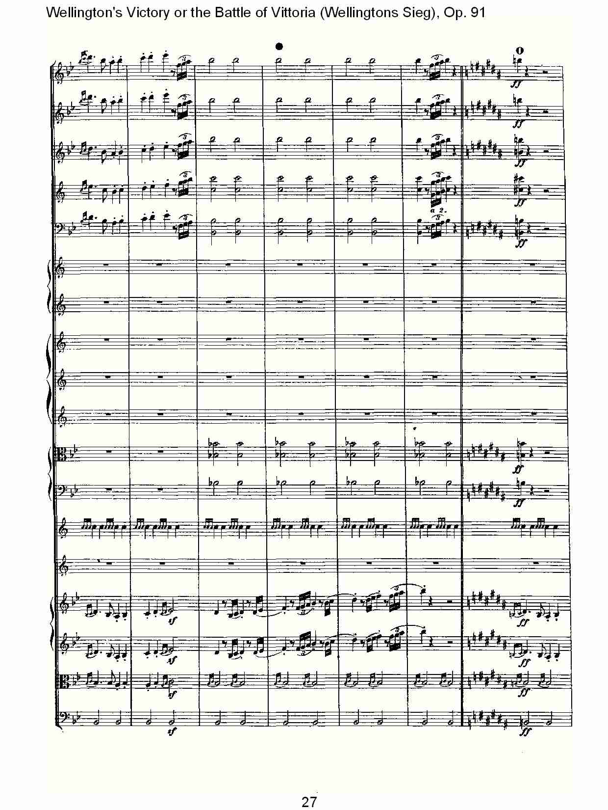 (Wellingtons Sieg), Op.91(第一乐章)(三)总谱（图7）