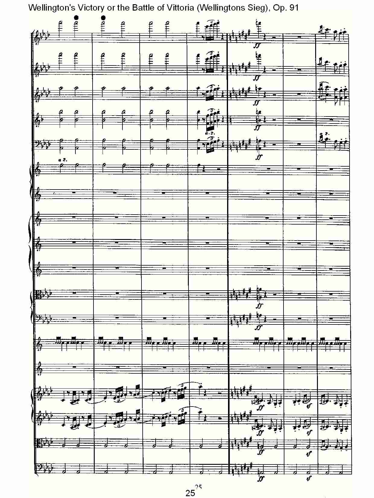 (Wellingtons Sieg), Op.91(第一乐章)(三)总谱（图5）