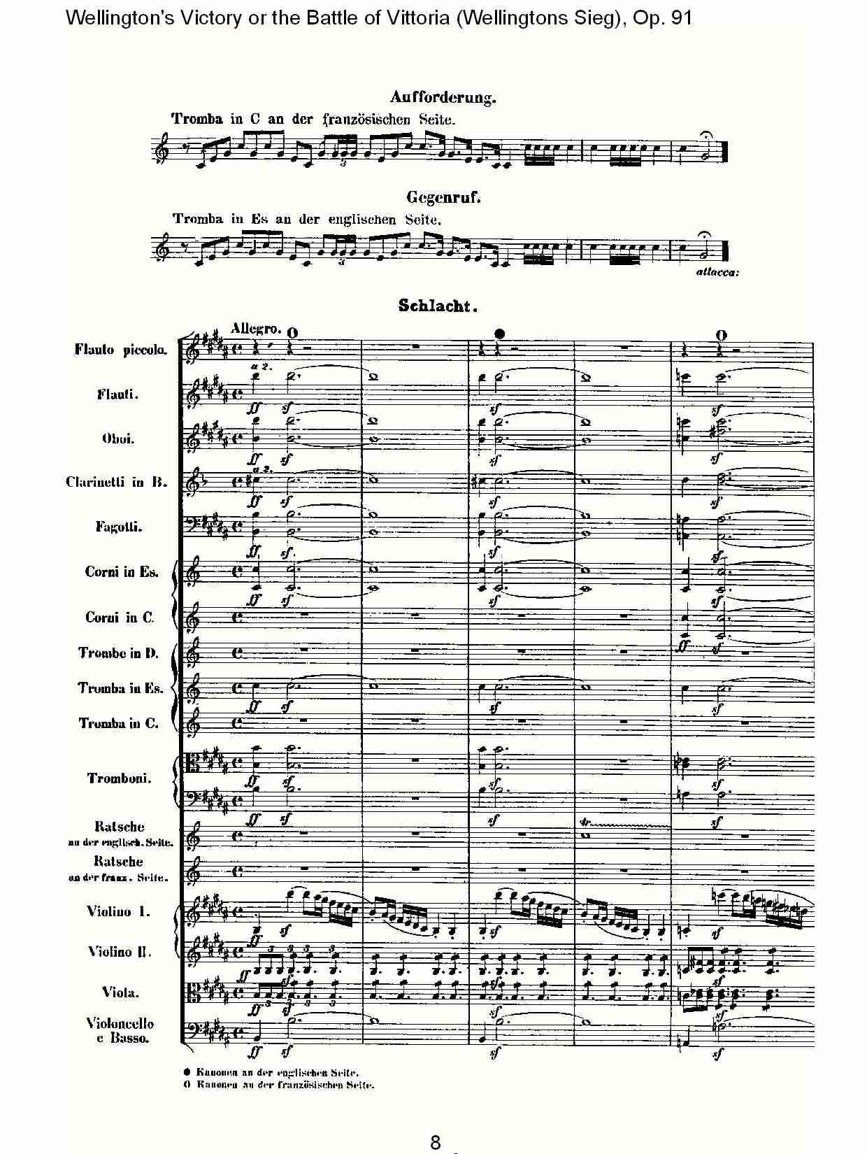 (Wellingtons Sieg), Op.91(第一乐章)(一)总谱（图8）