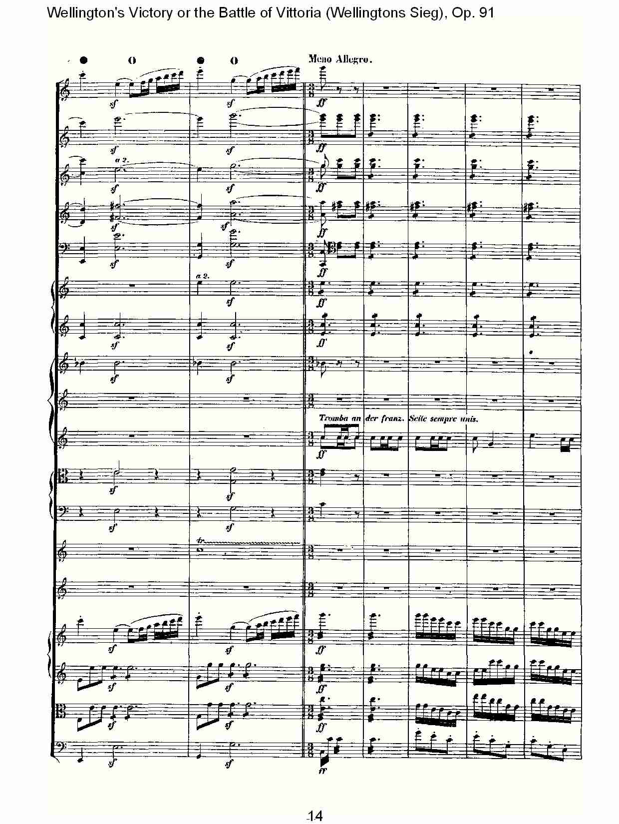 (Wellingtons Sieg), Op.91(第一乐章)(二)总谱（图4）