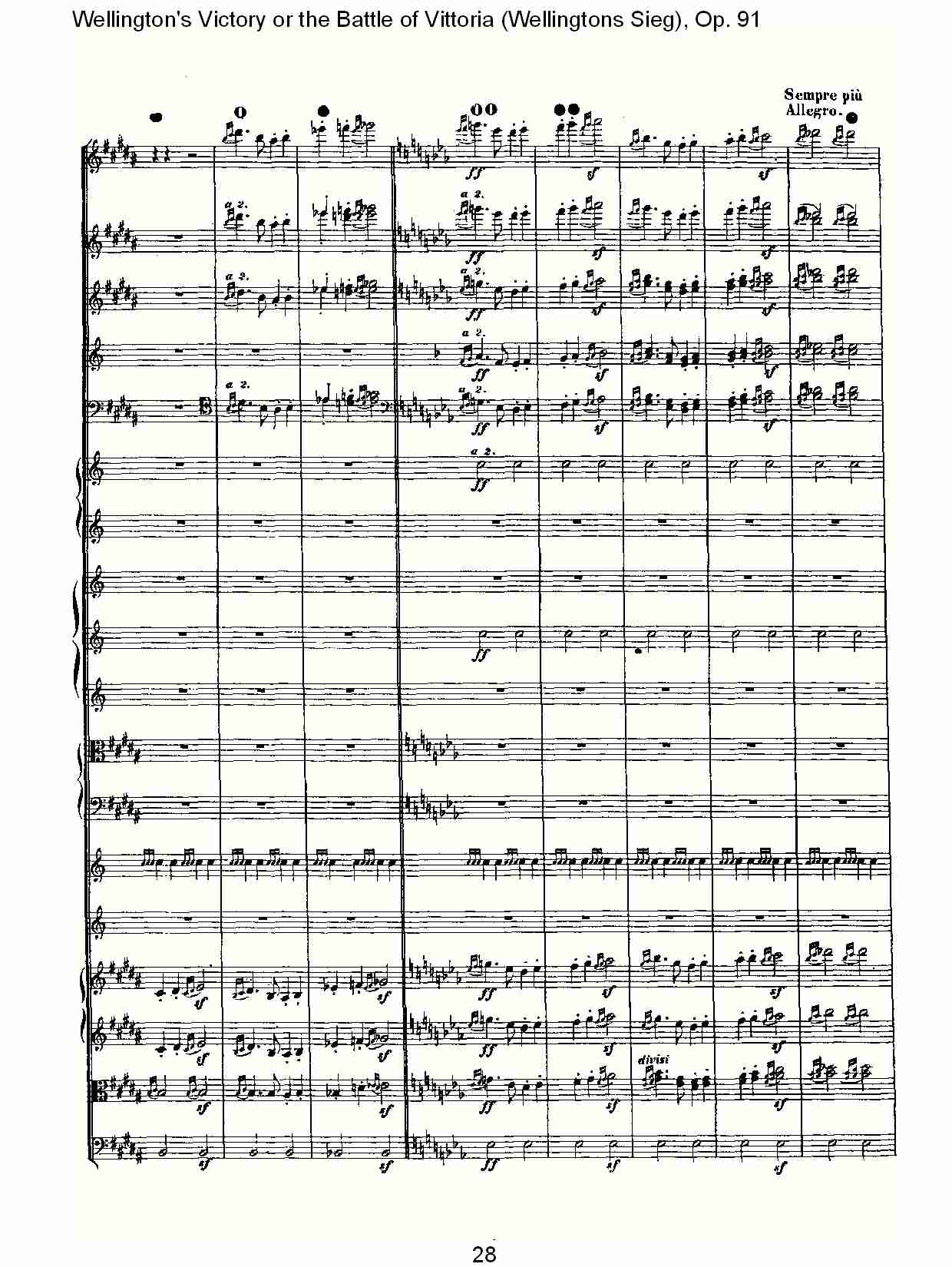 (Wellingtons Sieg), Op.91(第一乐章)(三)总谱（图8）