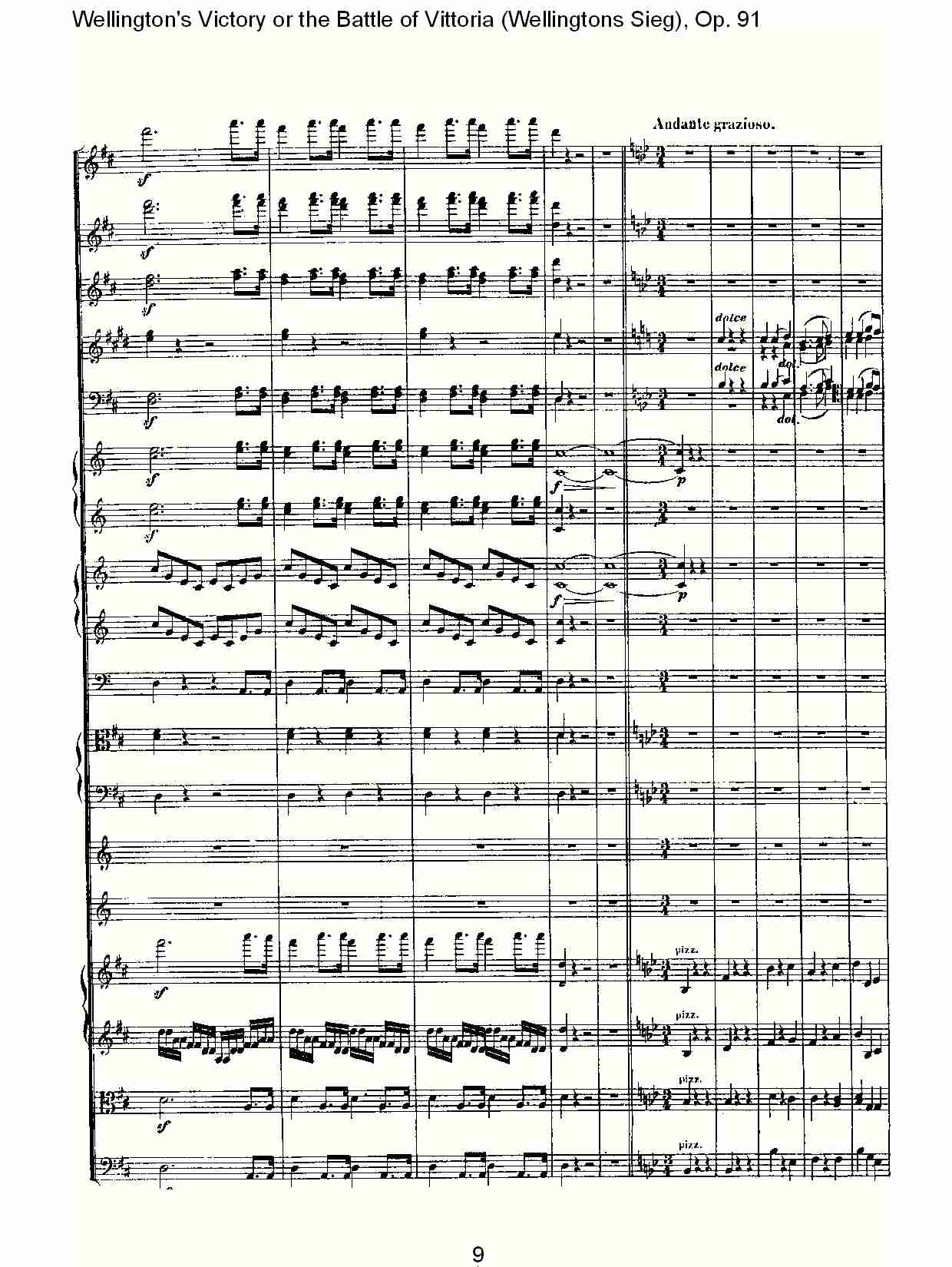 (Wellingtons Sieg), Op.91(第二乐章)(一)总谱（图10）