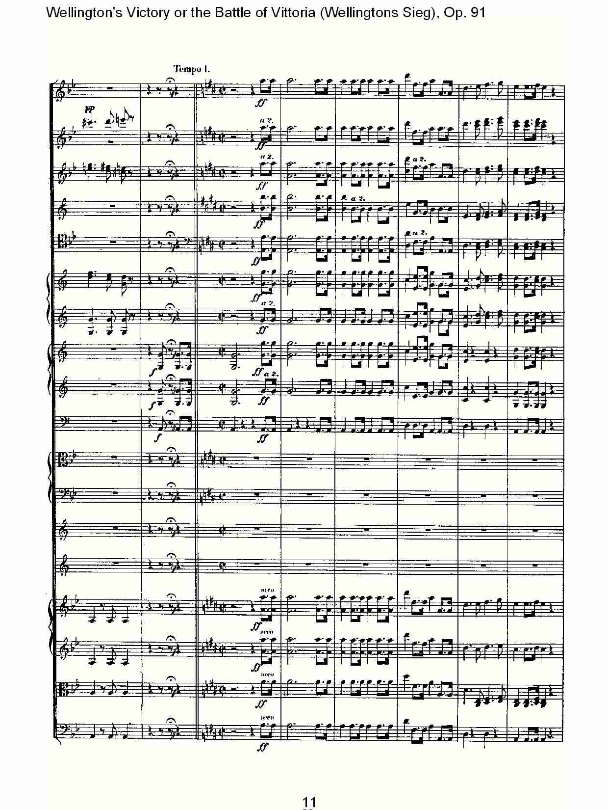 (Wellingtons Sieg), Op.91(第二乐章)(二)总谱（图2）