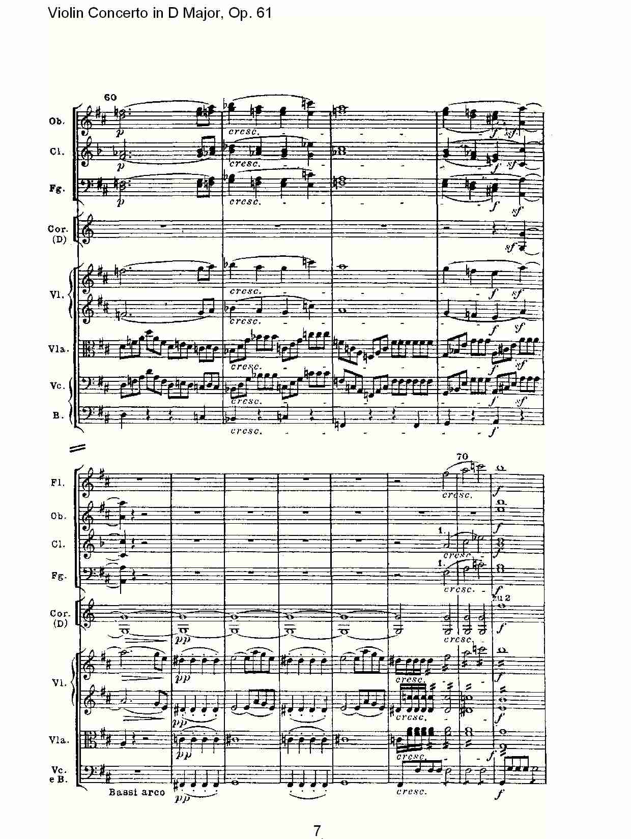 D大调小提琴协奏曲 Op.61第一乐章（一）总谱（图7）