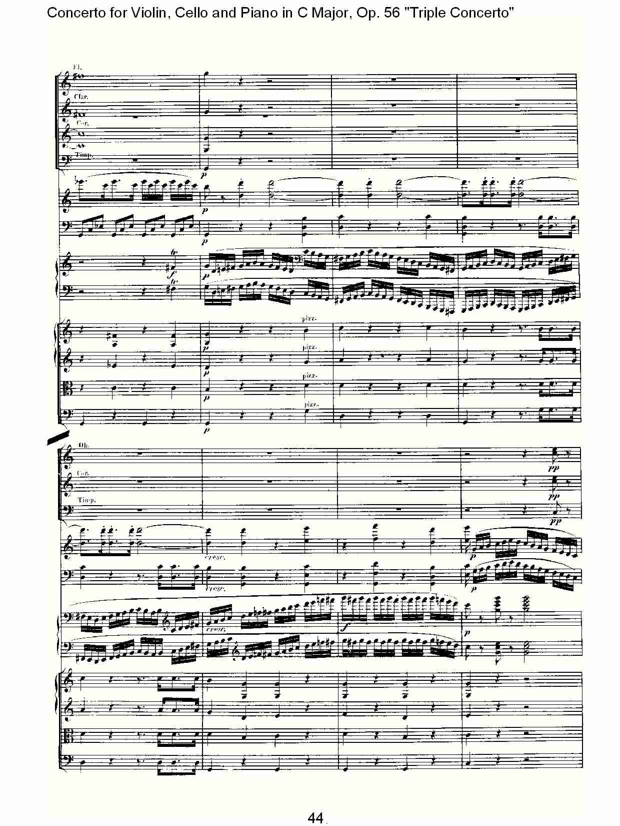 C大调大提琴与钢琴协奏曲 Op.56）第一乐章(五)总谱（图4）