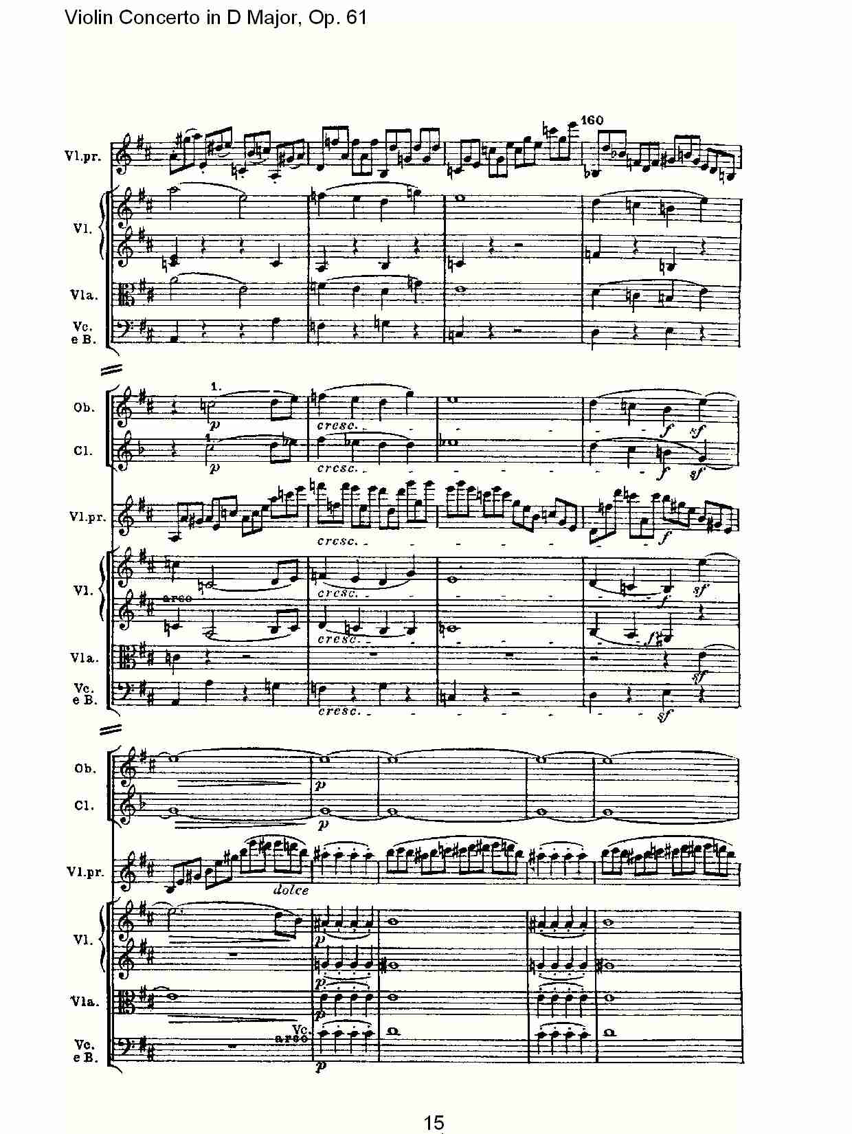 D大调小提琴协奏曲 Op.61第一乐章（二）总谱（图5）