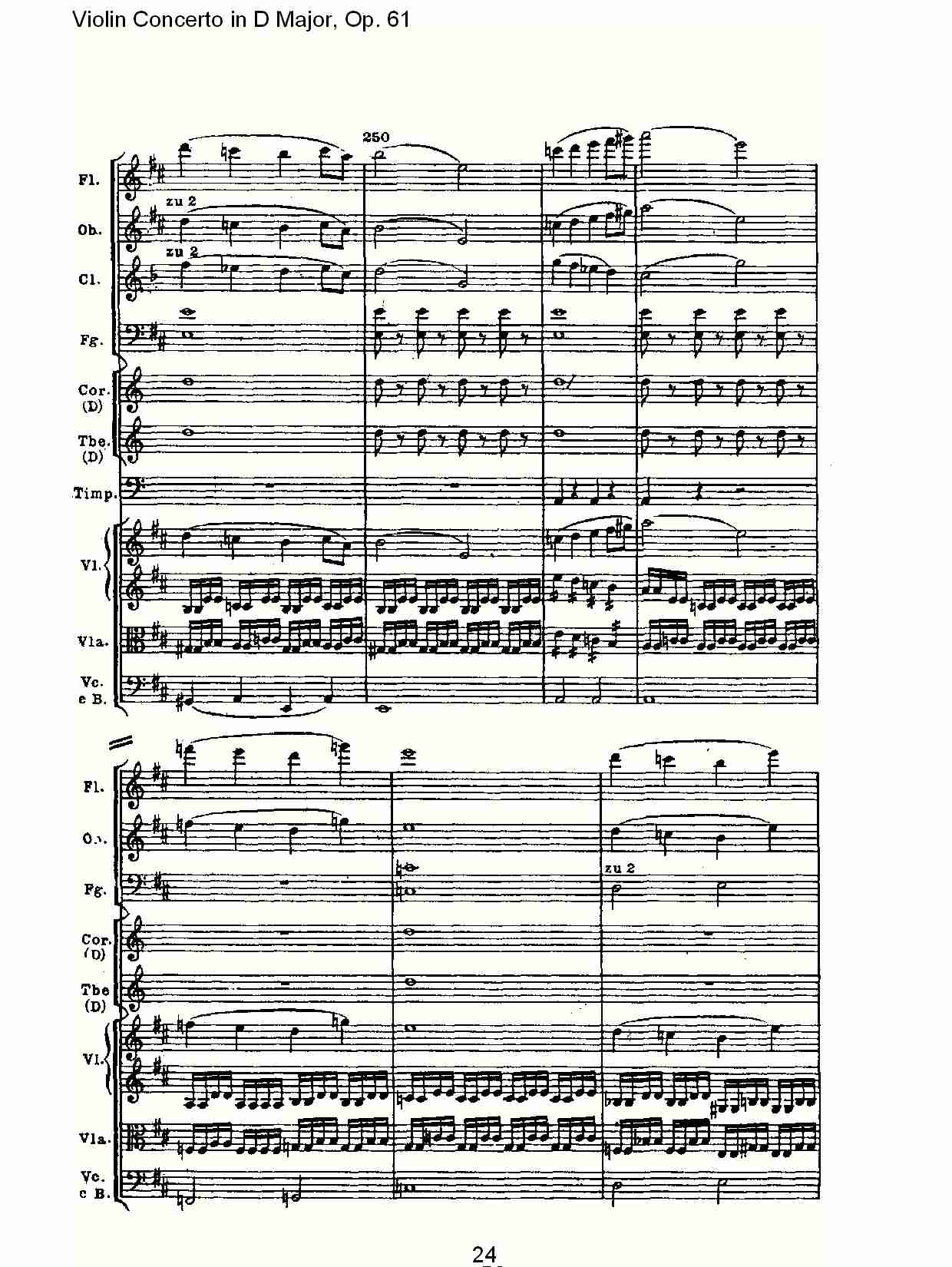 D大调小提琴协奏曲 Op.61第一乐章（三）总谱（图4）