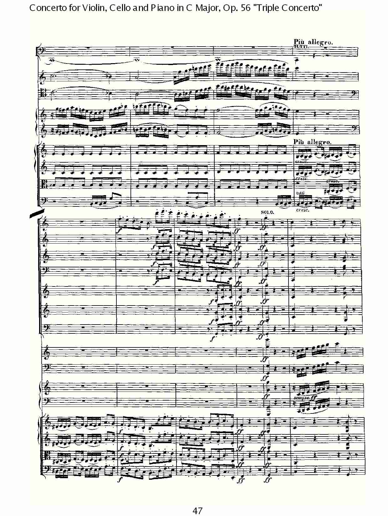C大调大提琴与钢琴协奏曲 Op.56）第一乐章(五)总谱（图7）