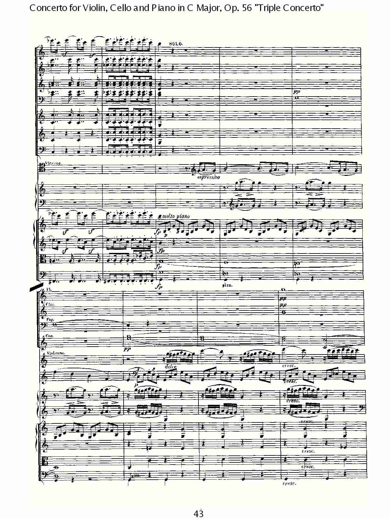 C大调大提琴与钢琴协奏曲 Op.56）第一乐章(五)总谱（图3）