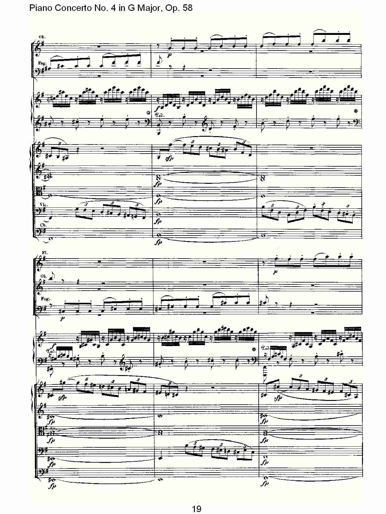 G大调钢琴第四协奏曲 Op.58第一乐章（二）总谱（图9）