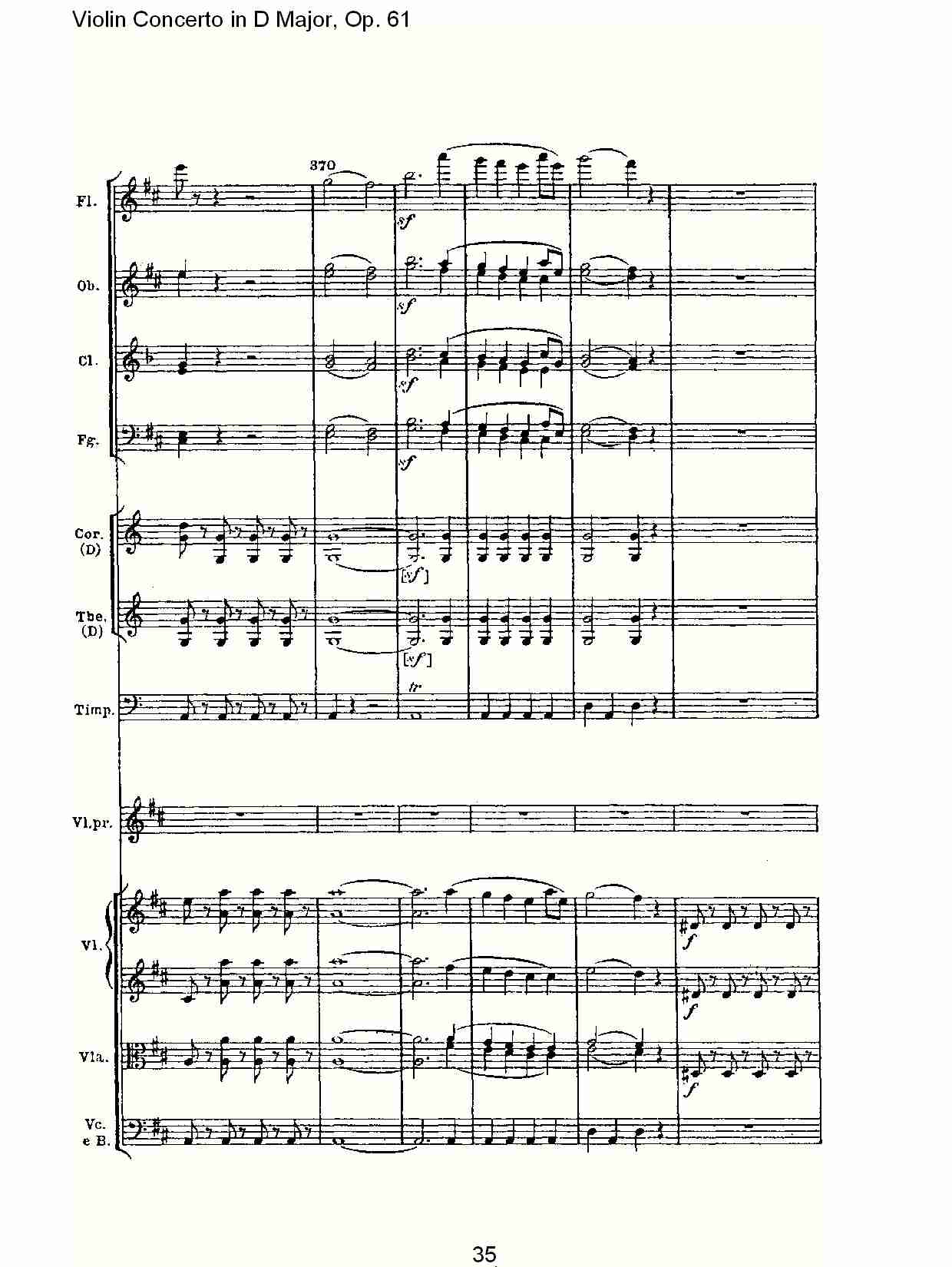 D大调小提琴协奏曲 Op.61第一乐章（四）总谱（图6）