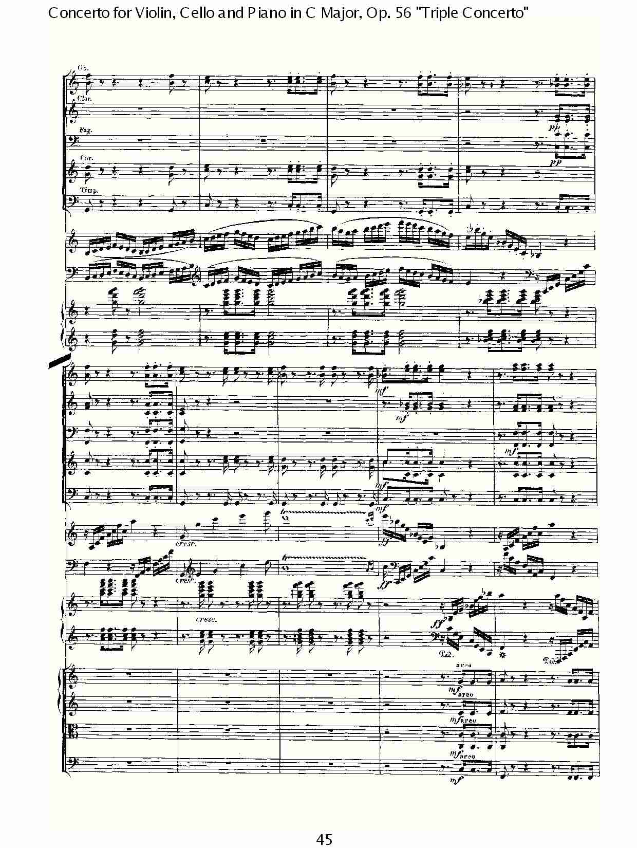 C大调大提琴与钢琴协奏曲 Op.56）第一乐章(五)总谱（图5）