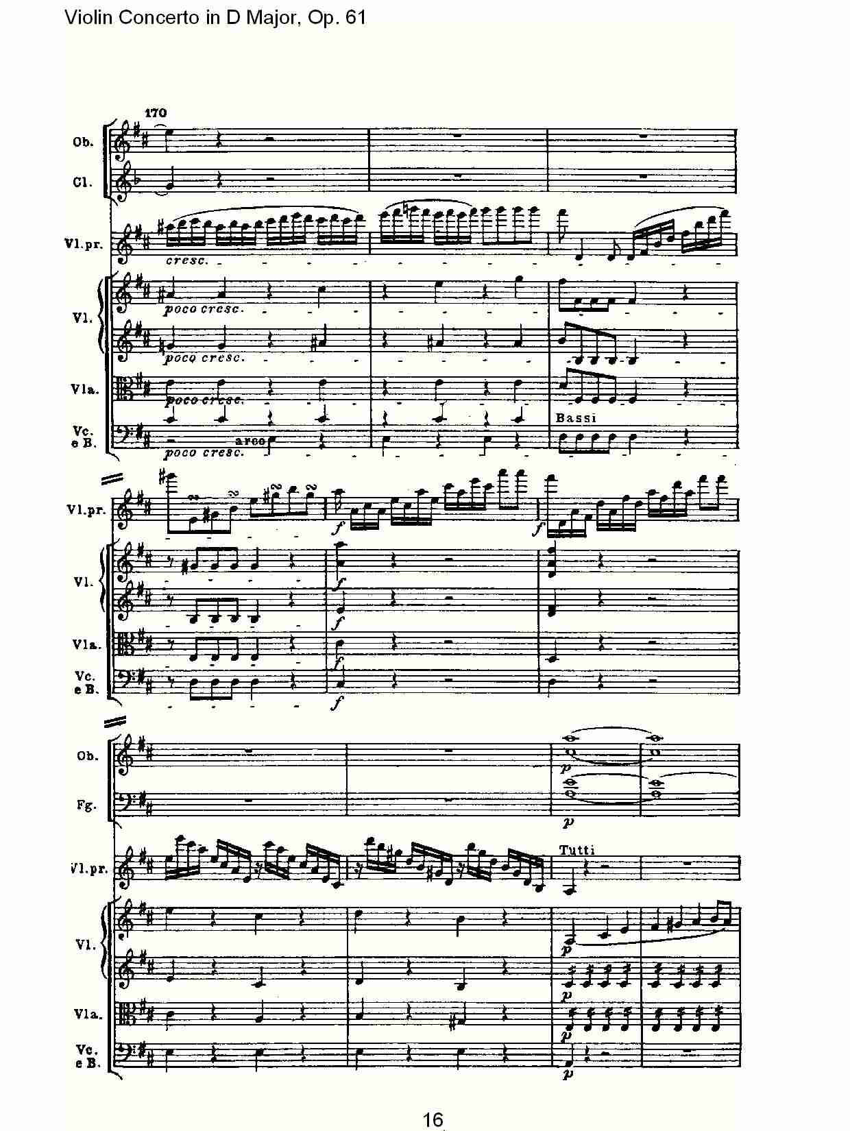 D大调小提琴协奏曲 Op.61第一乐章（二）总谱（图6）