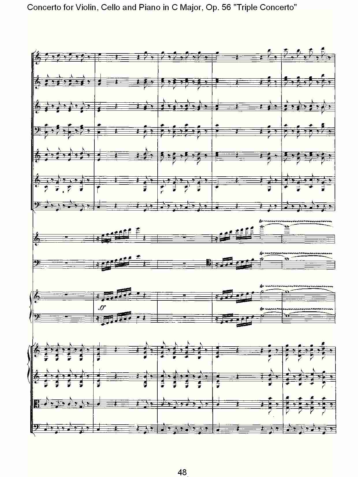 C大调大提琴与钢琴协奏曲 Op.56）第一乐章(五)总谱（图8）