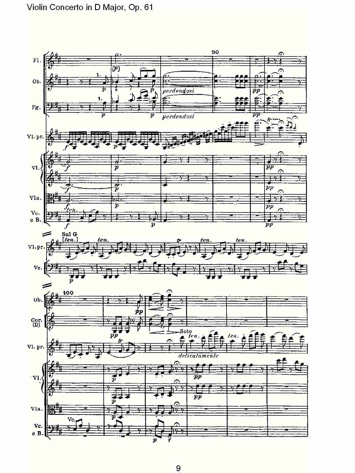 D大调小提琴协奏曲 Op.61第三乐章(一)总谱（图9）