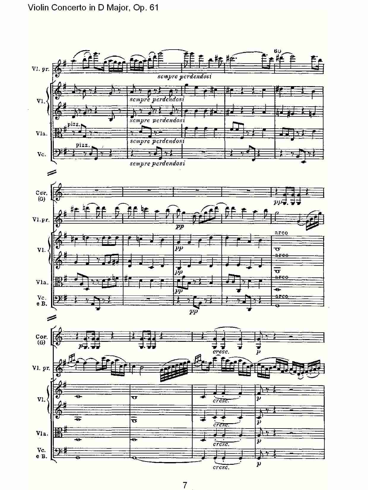 D大调小提琴协奏曲 Op.61第二乐章总谱（图7）
