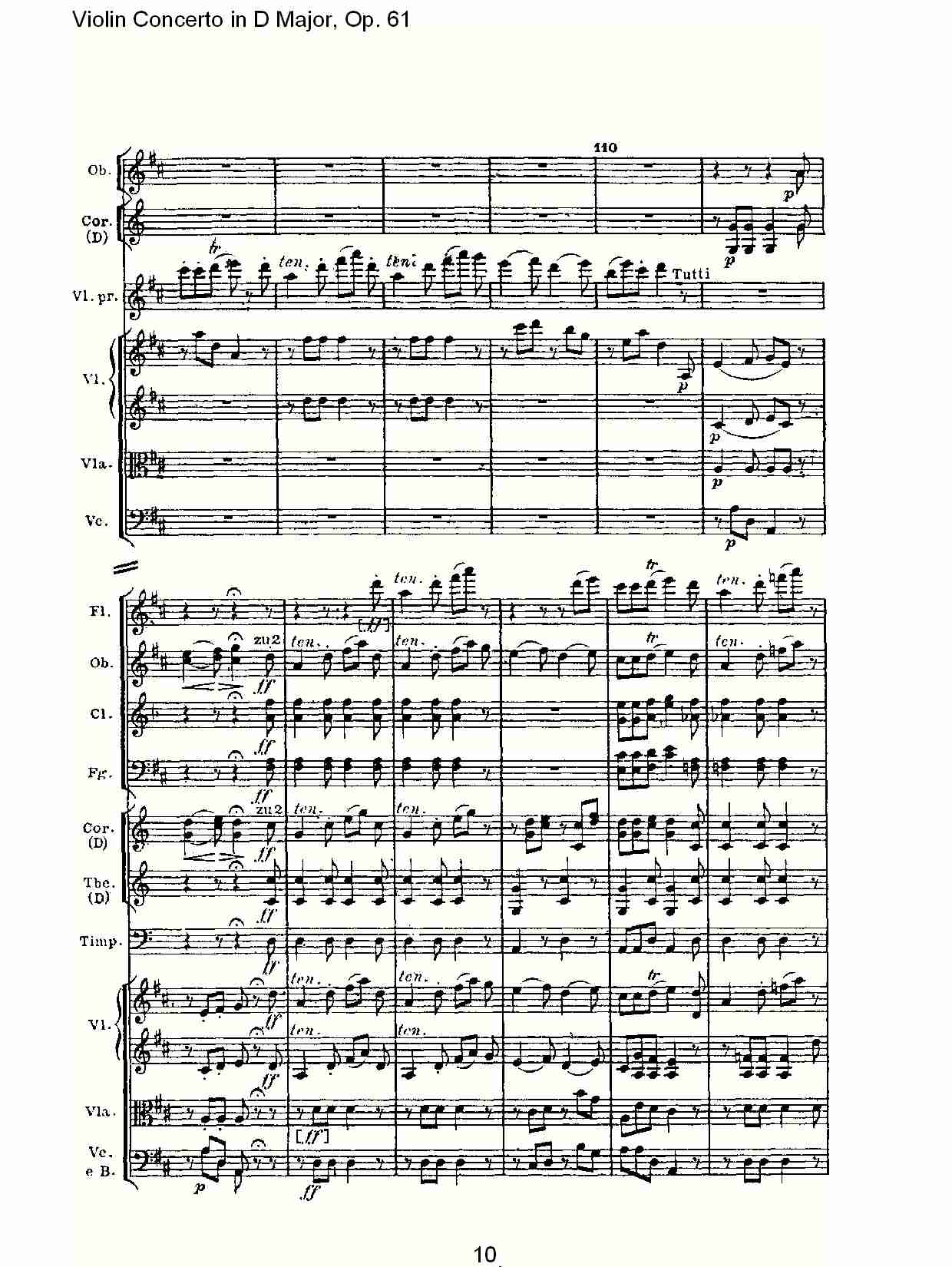 D大调小提琴协奏曲 Op.61第三乐章(一)总谱（图10）