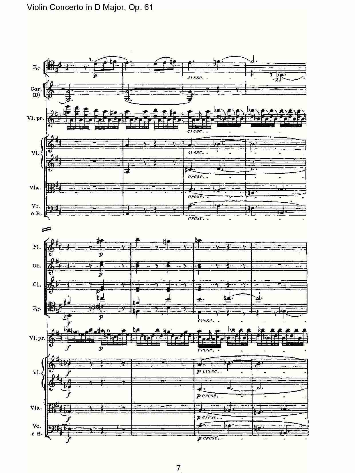 D大调小提琴协奏曲 Op.61第三乐章(一)总谱（图7）