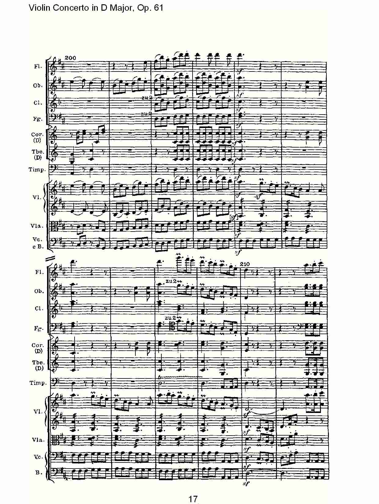 D大调小提琴协奏曲 Op.61第三乐章(二)总谱（图7）