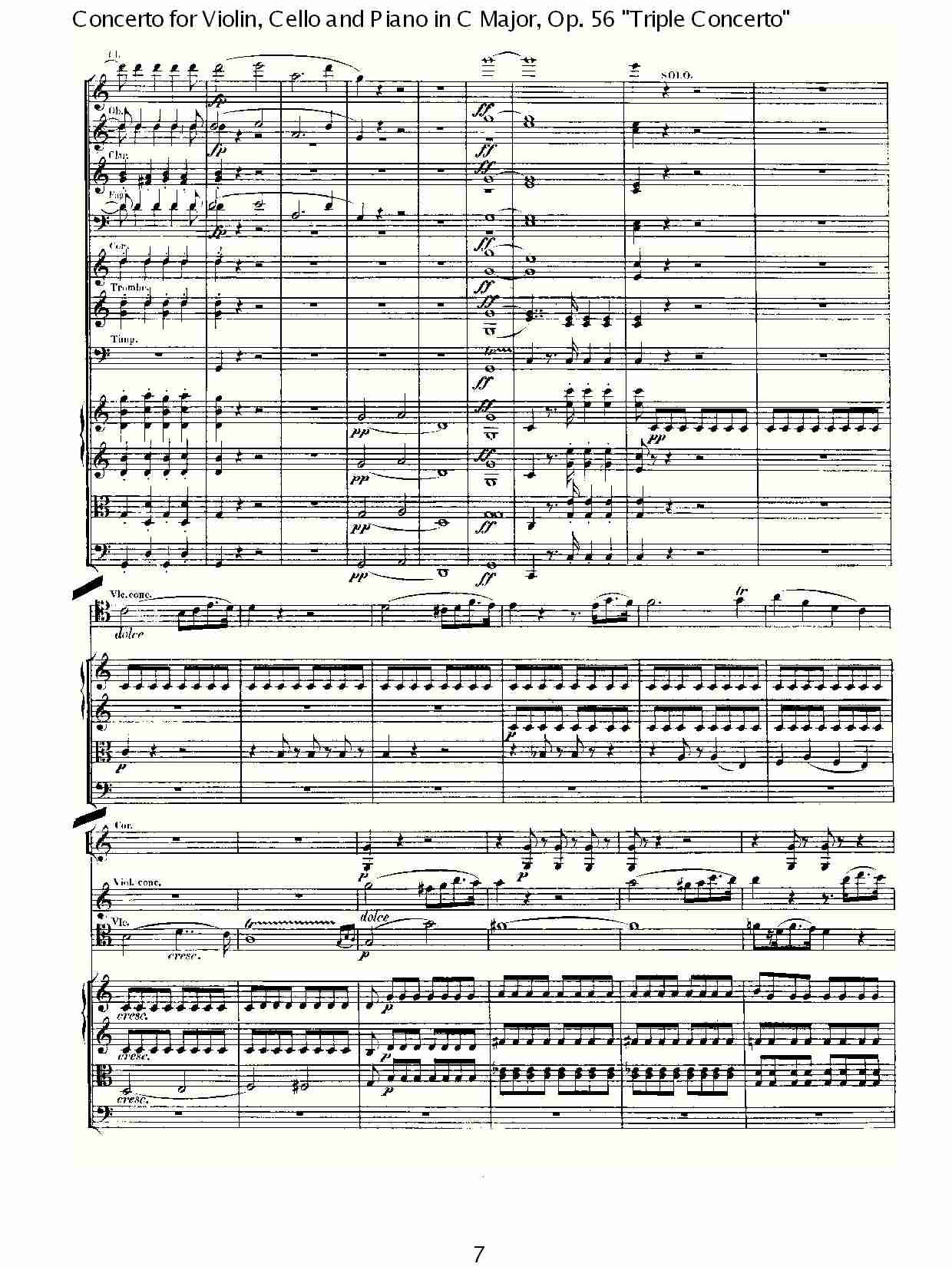 C大调大提琴与钢琴协奏曲 Op.56第一乐章(一)总谱（图7）