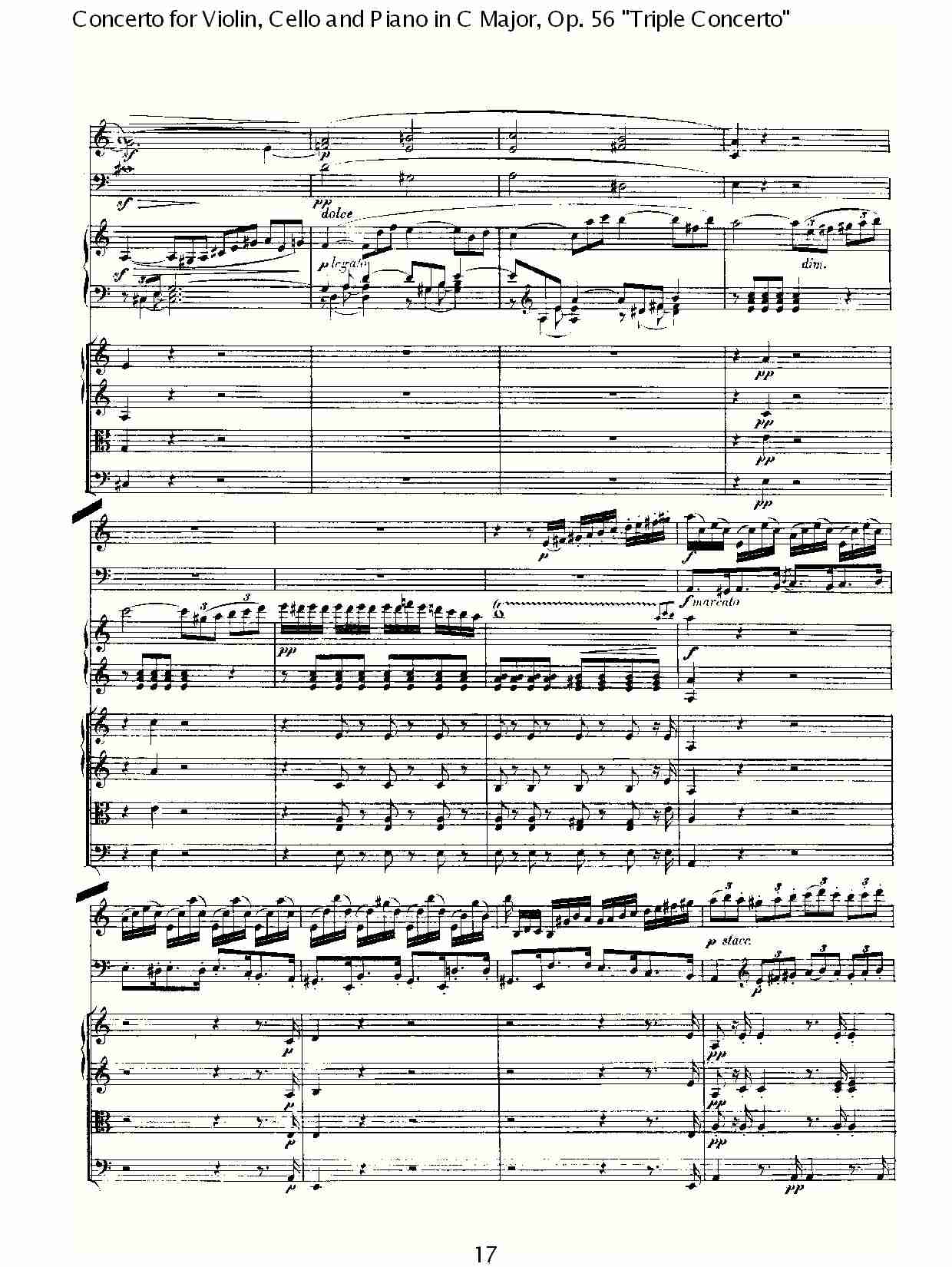 C大调大提琴与钢琴协奏曲 Op.56第一乐章(二)总谱（图7）