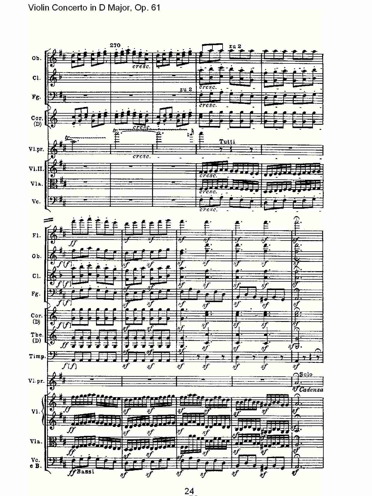 D大调小提琴协奏曲 Op.61第三乐章(三)总谱（图4）