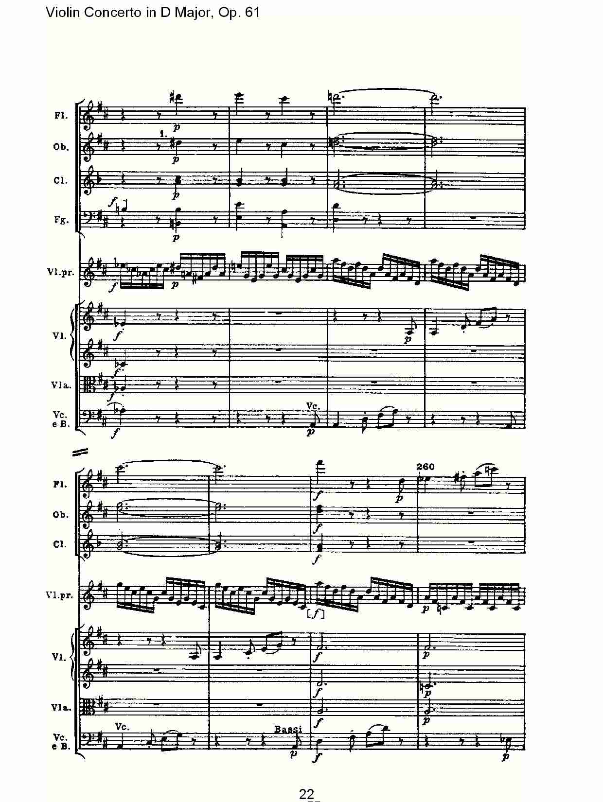 D大调小提琴协奏曲 Op.61第三乐章(三)总谱（图2）