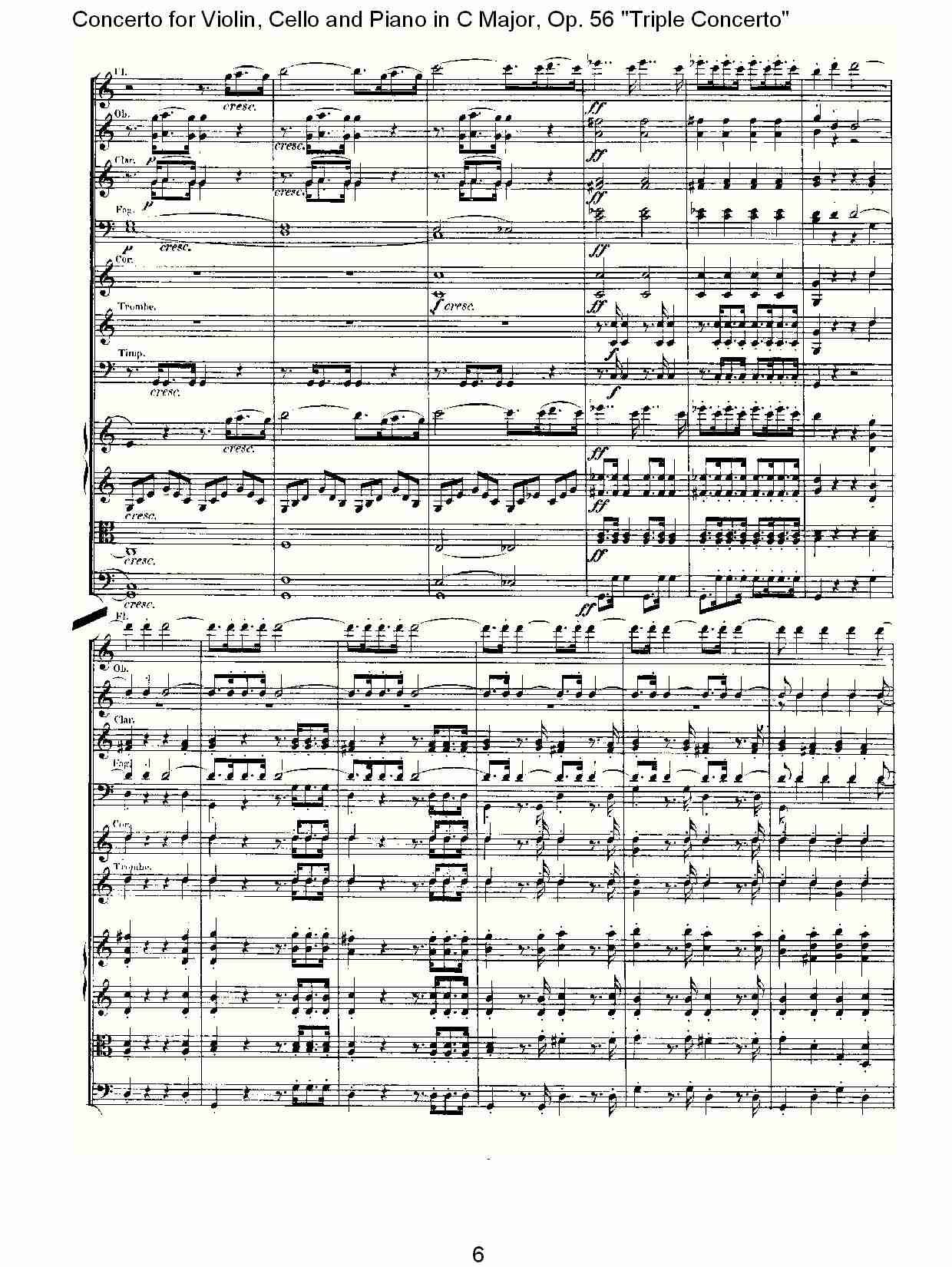 C大调大提琴与钢琴协奏曲 Op.56第一乐章(一)总谱（图6）