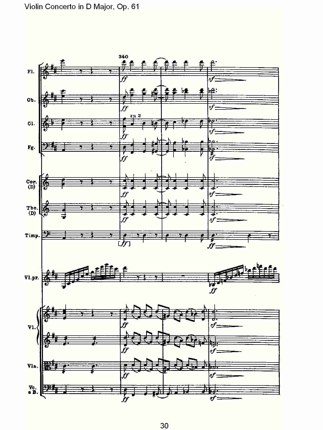 D大调小提琴协奏曲 Op.61第三乐章(三)总谱（图10）