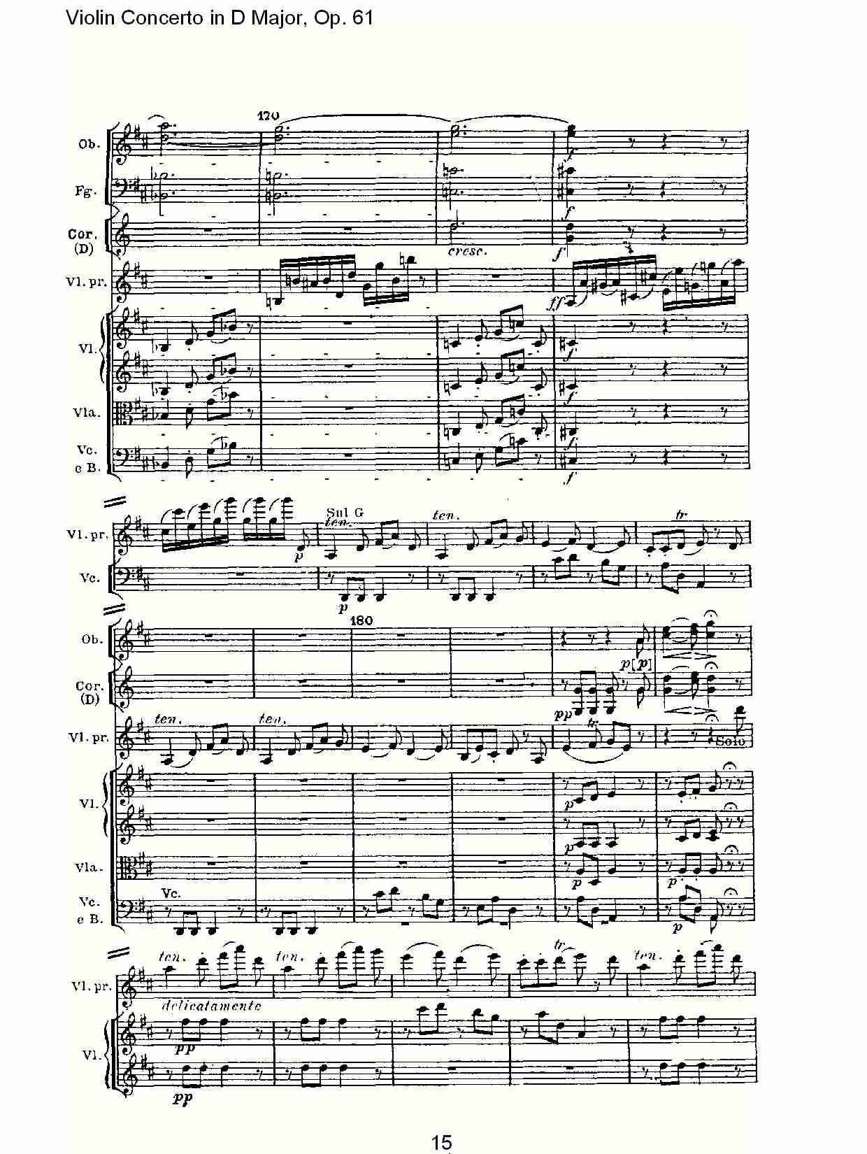 D大调小提琴协奏曲 Op.61第三乐章(二)总谱（图5）