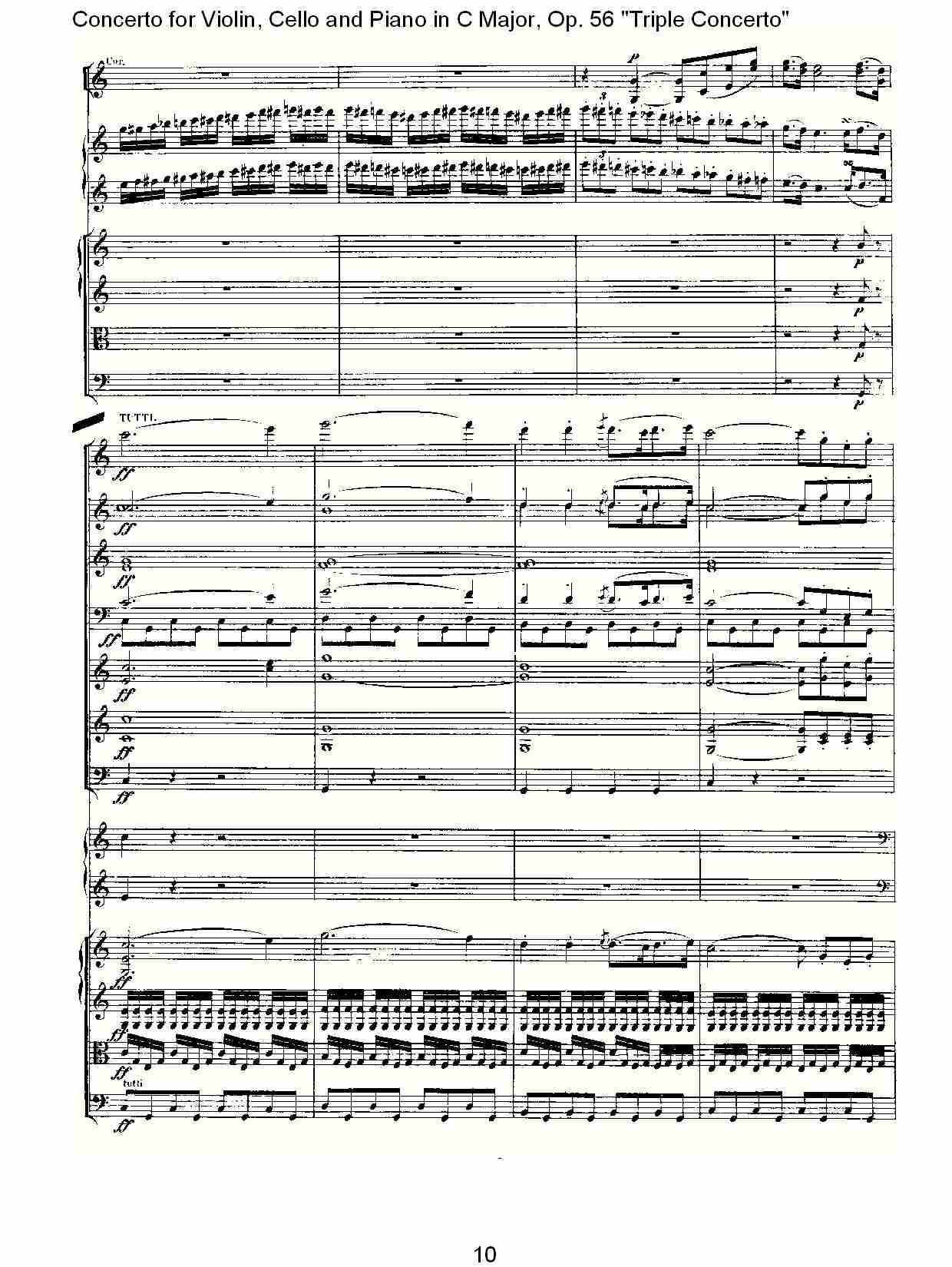 C大调大提琴与钢琴协奏曲 Op.56第一乐章(一)总谱（图10）