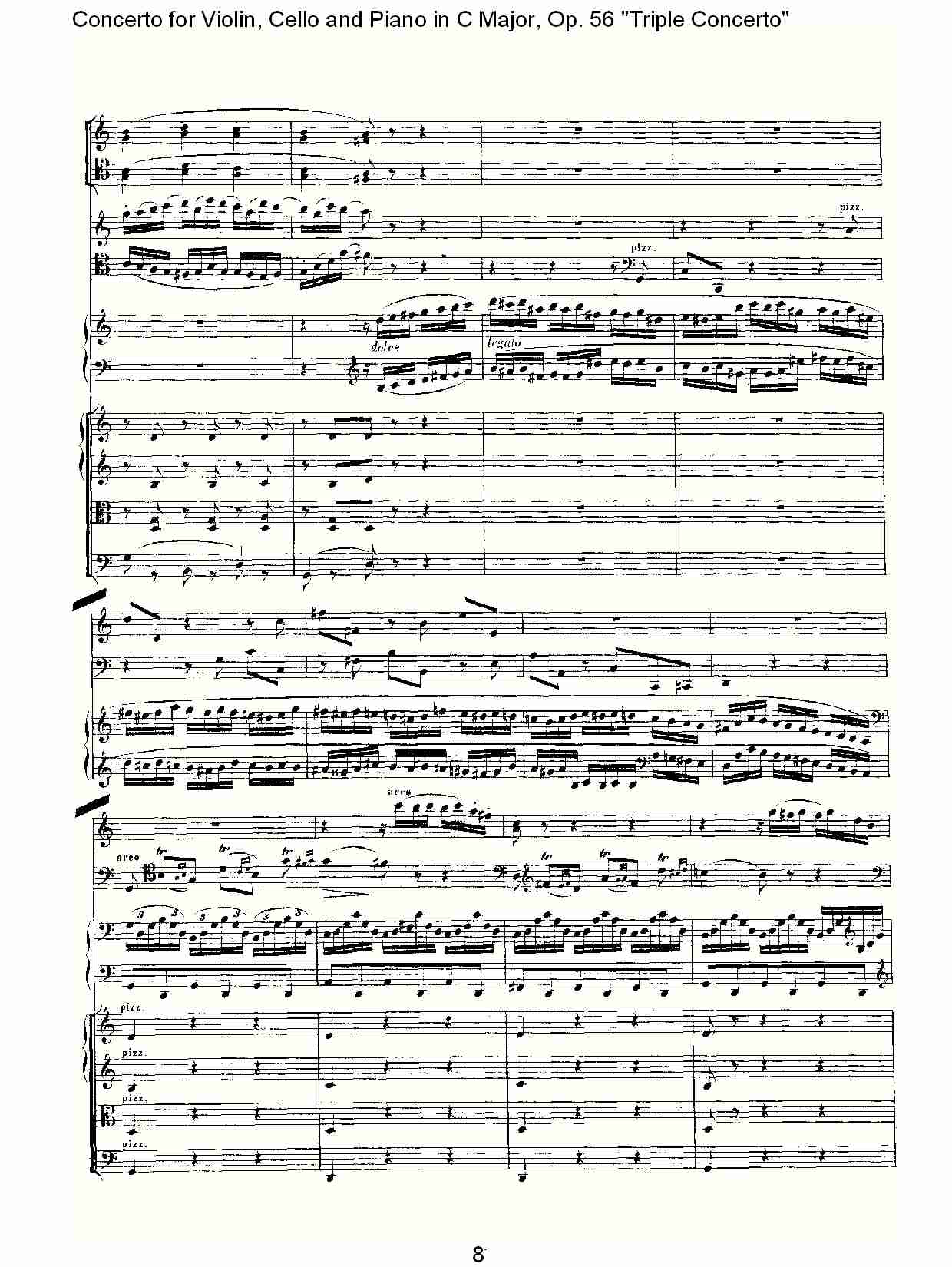 C大调大提琴与钢琴协奏曲 Op.56）第三乐章(一)总谱（图8）