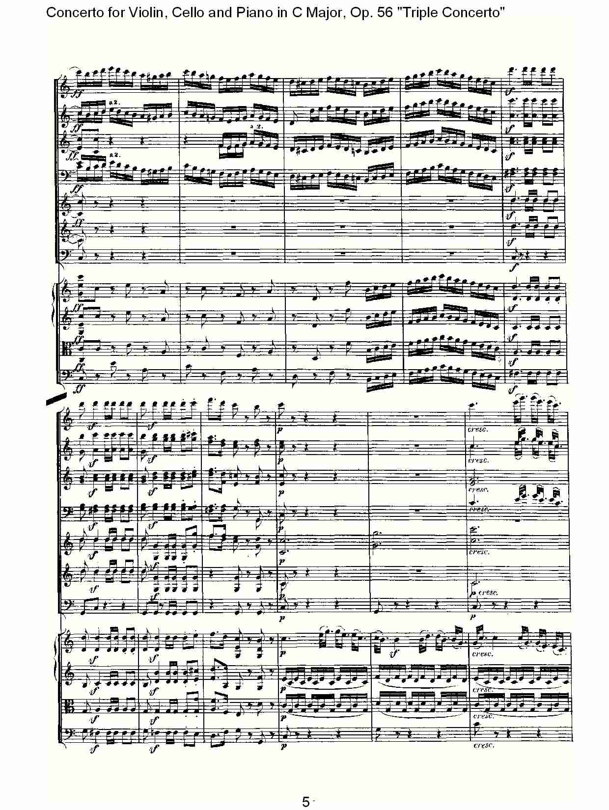 C大调大提琴与钢琴协奏曲 Op.56）第三乐章(一)总谱（图5）