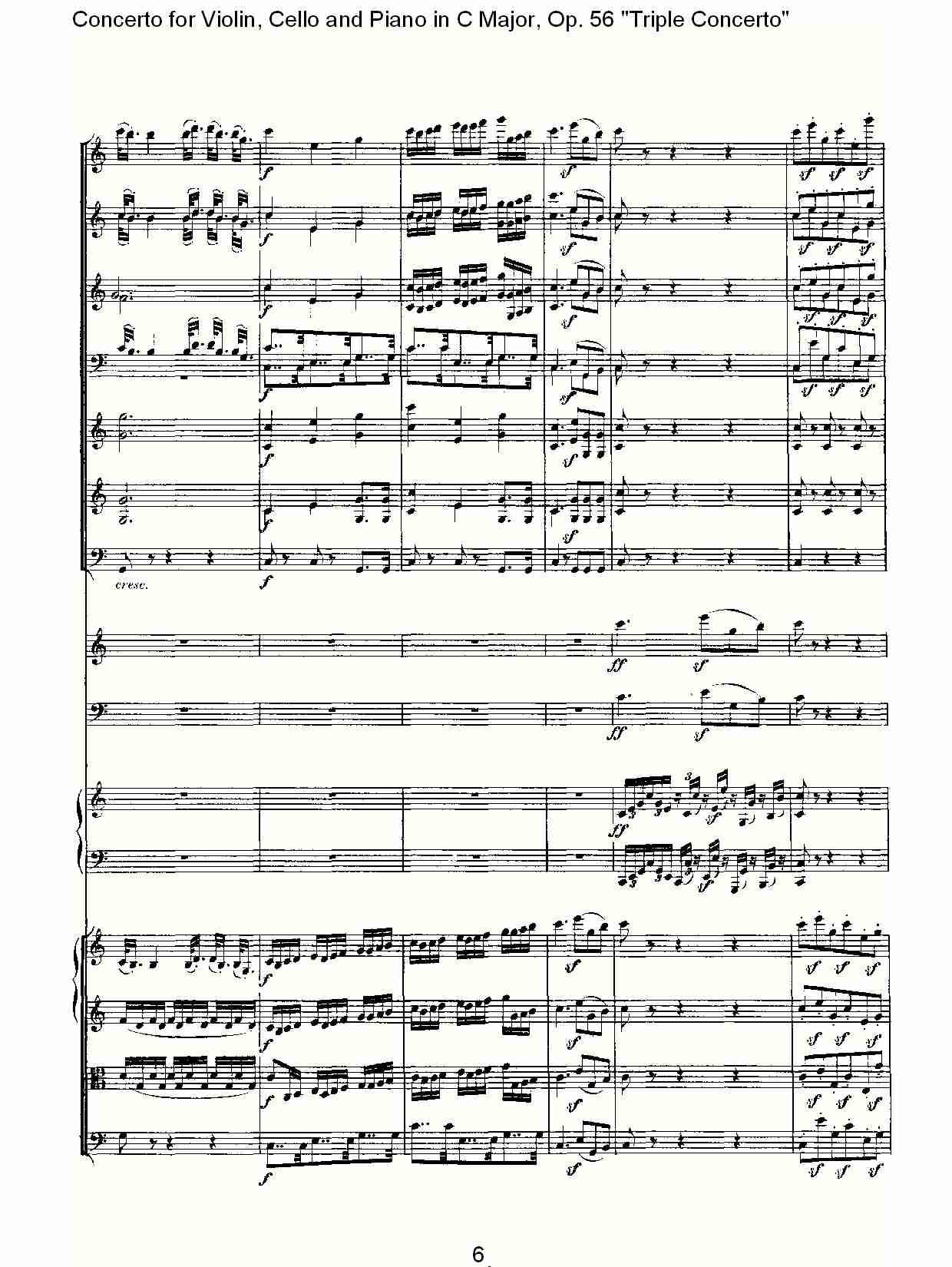 C大调大提琴与钢琴协奏曲 Op.56）第三乐章(一)总谱（图6）