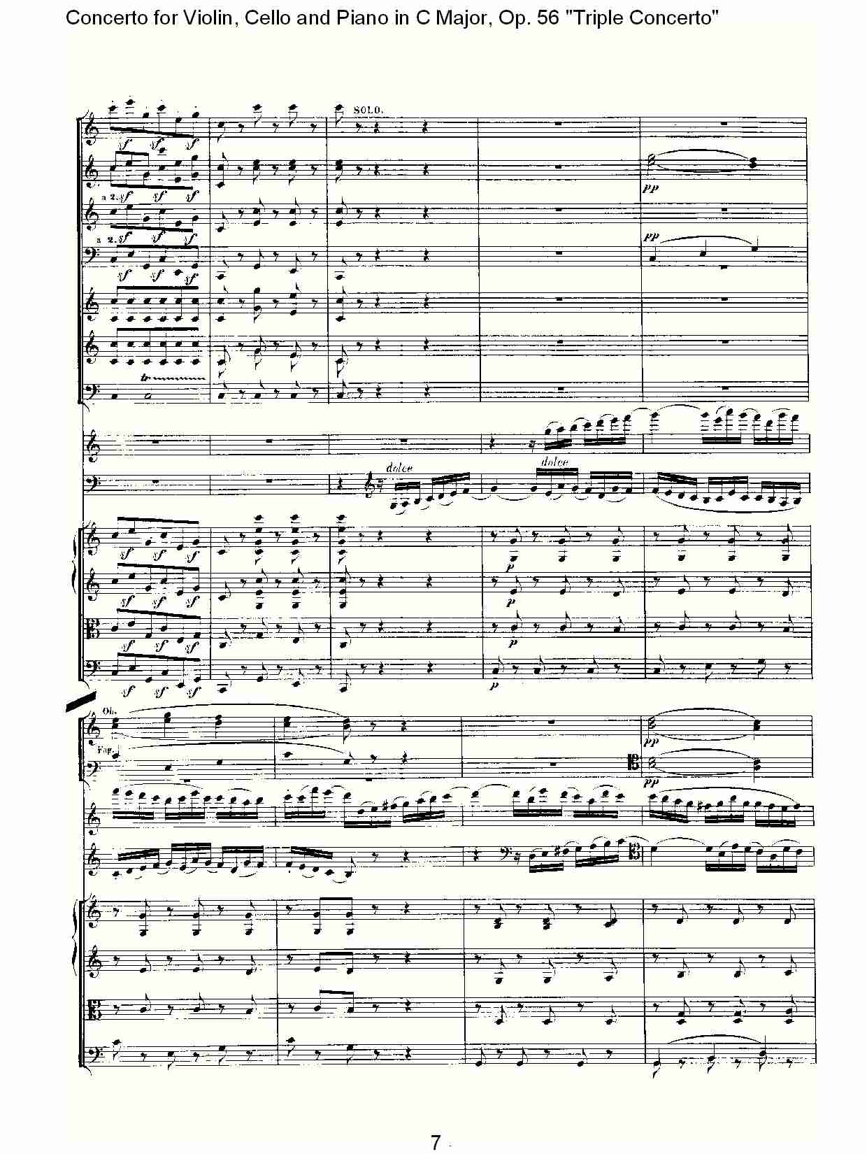 C大调大提琴与钢琴协奏曲 Op.56）第三乐章(一)总谱（图7）