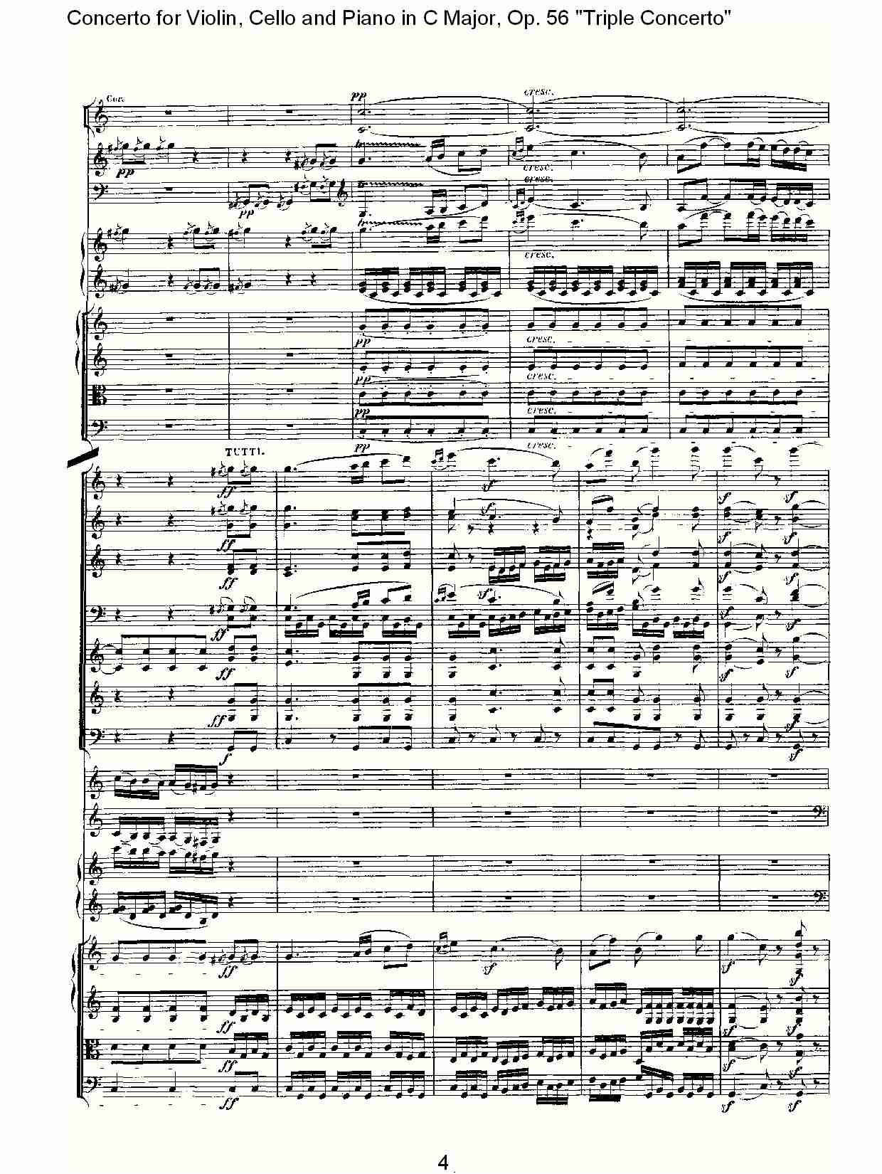 C大调大提琴与钢琴协奏曲 Op.56）第三乐章(一)总谱（图4）