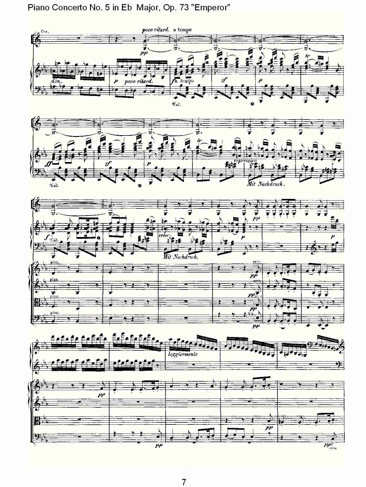 Eb大调钢琴第五协奏曲 Op.73“皇帝”第三乐章(一)总谱（图7）
