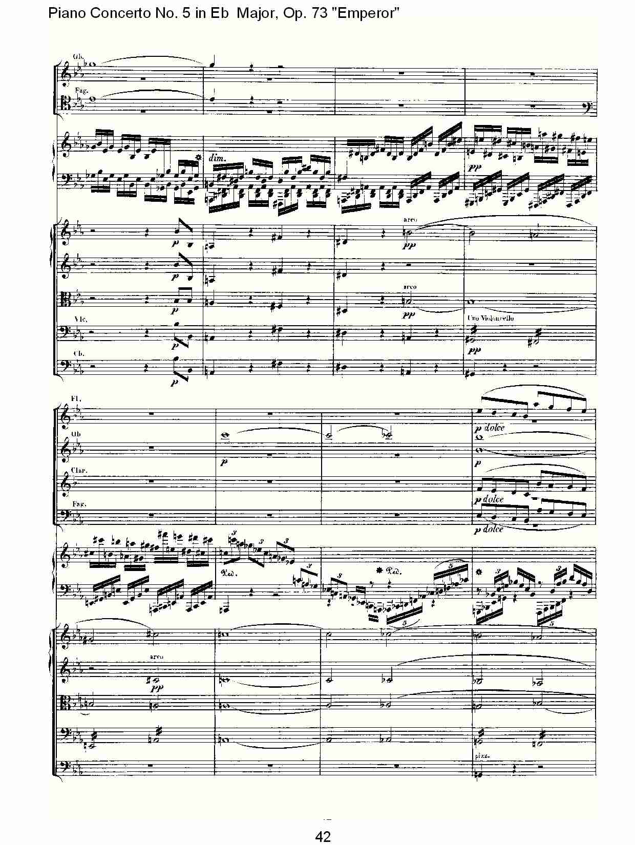 Eb大调钢琴第五协奏曲 Op.73“皇帝”第一乐章(五)总谱（图2）