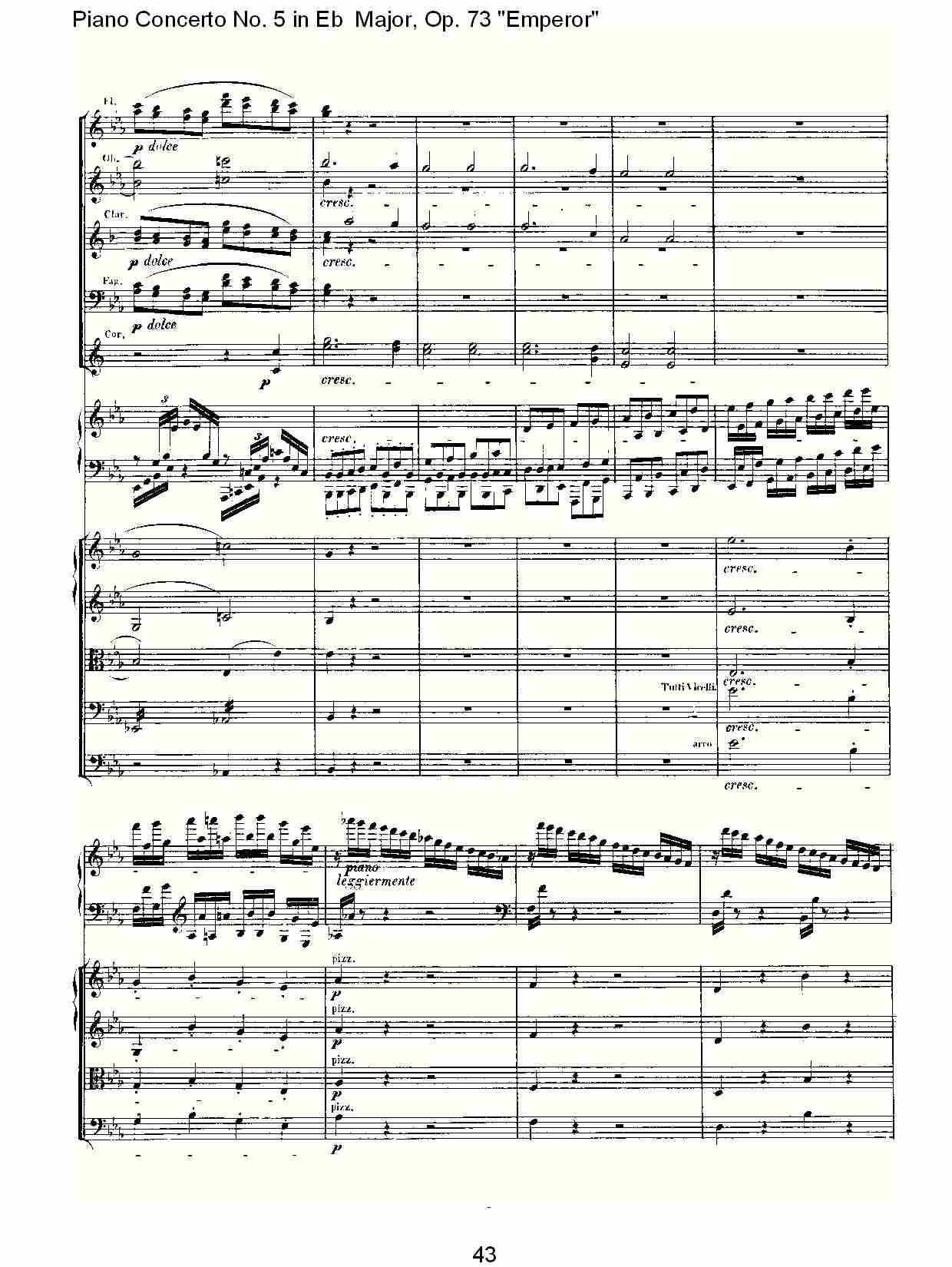 Eb大调钢琴第五协奏曲 Op.73“皇帝”第一乐章(五)总谱（图3）