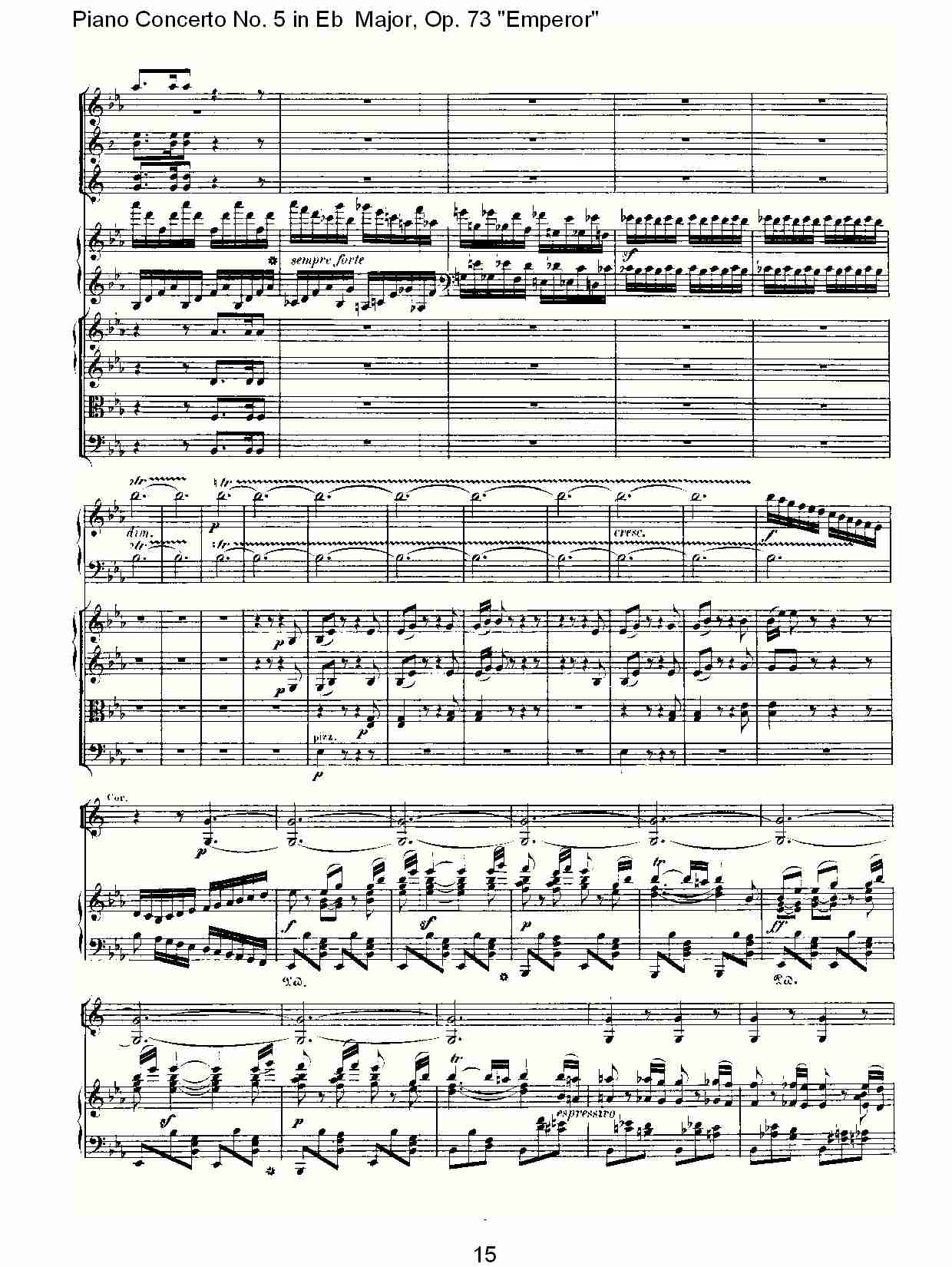 Eb大调钢琴第五协奏曲 Op.73“皇帝”第三乐章(二)总谱（图5）