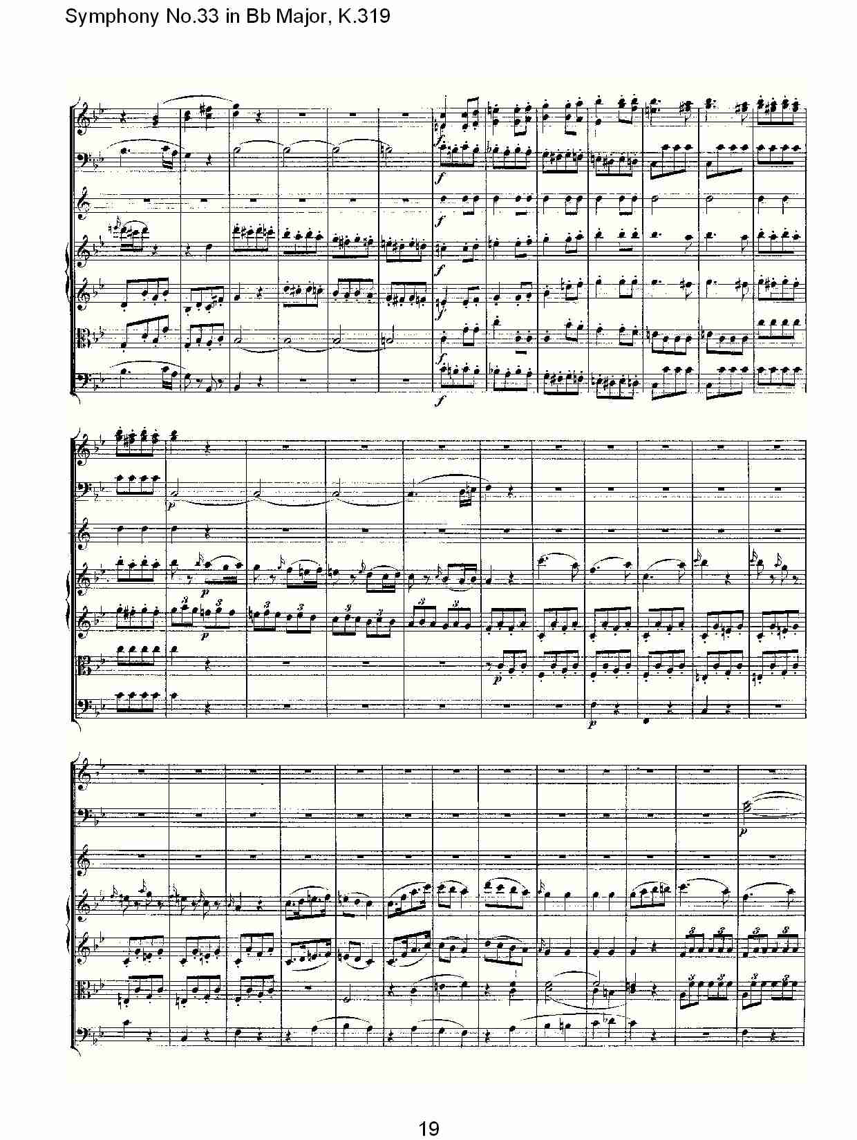 (Bb大调第三十三交响曲K.319)（四）总谱（图4）