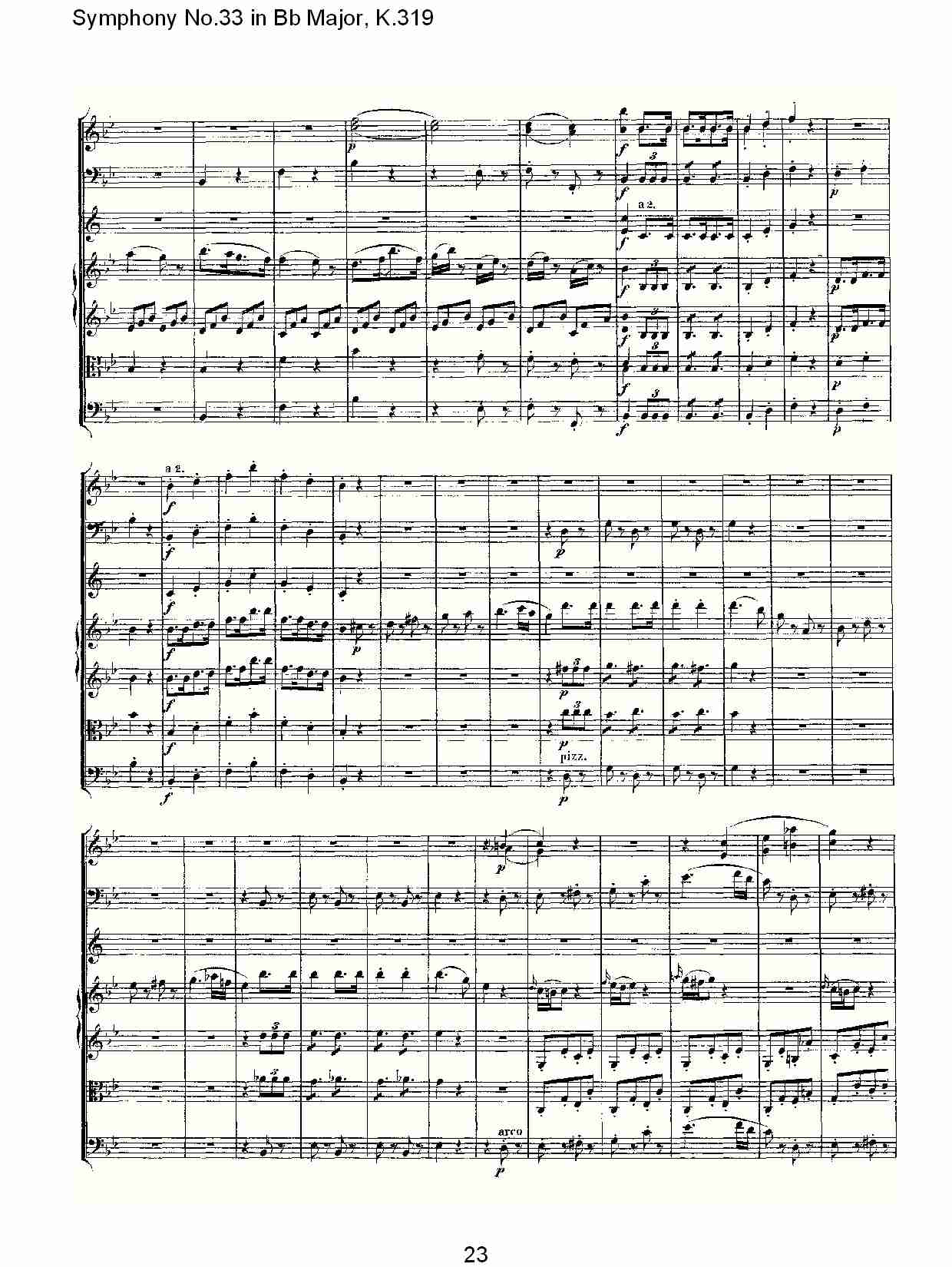 (Bb大调第三十三交响曲K.319)（五）总谱（图3）