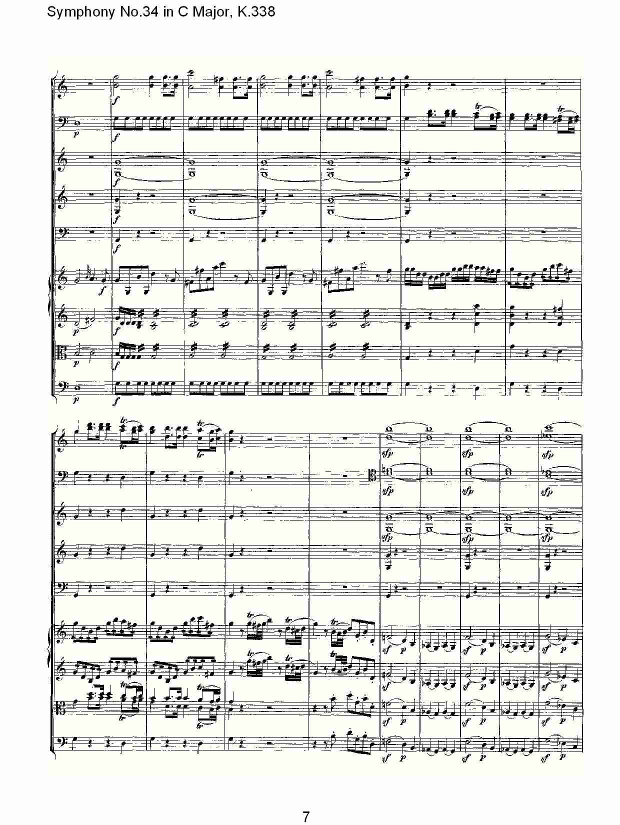 (C大调第三十四交响曲K.338)（二）总谱（图2）