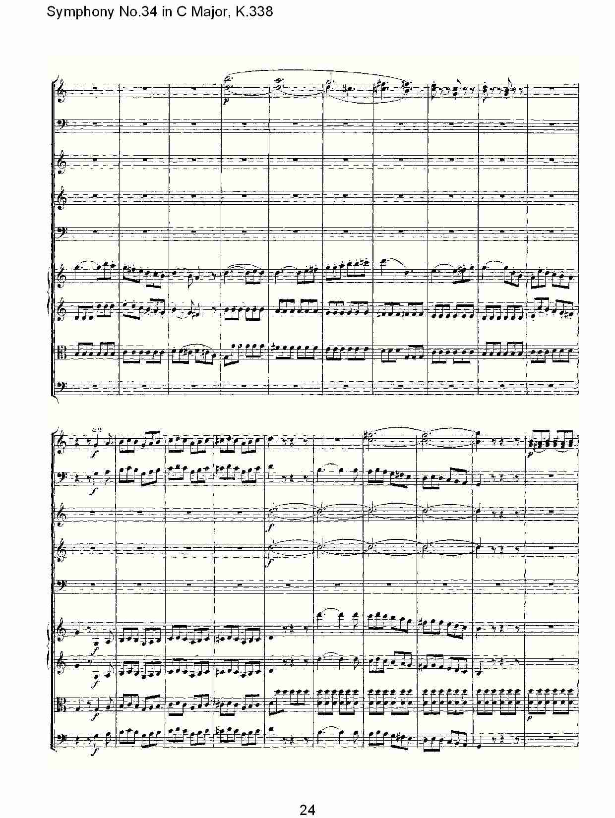 (C大调第三十四交响曲K.338)（五）总谱（图4）