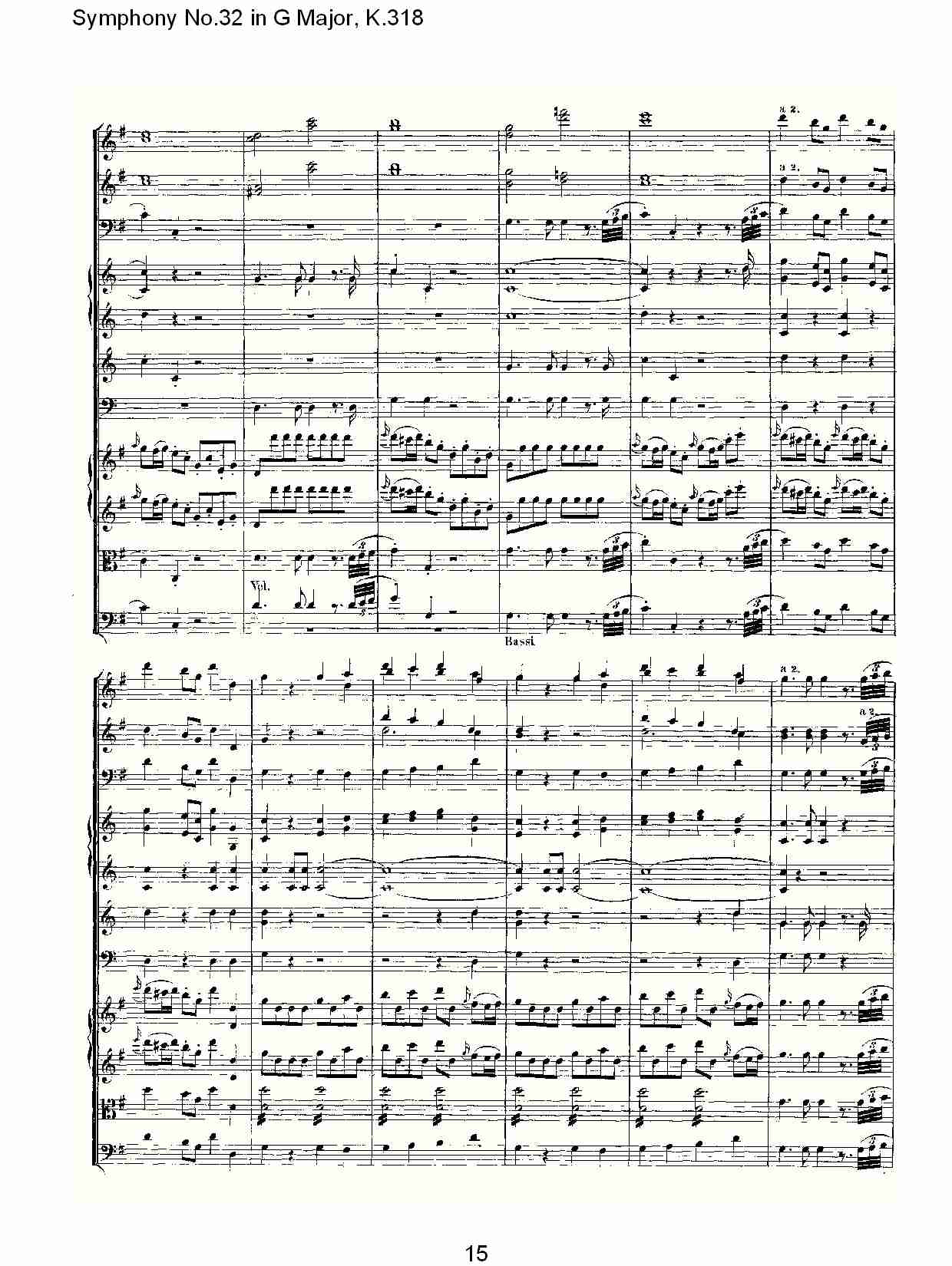 (G大调第三十二交响曲K.318)（三）总谱（图5）